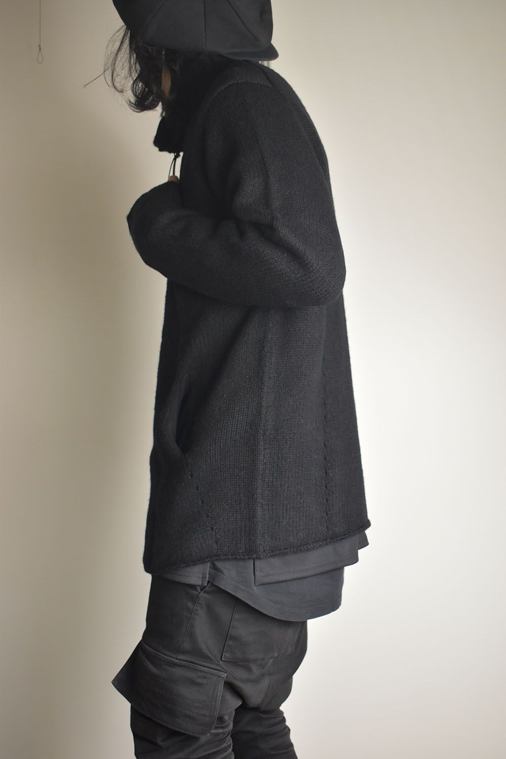 Riders Knit"Black" / ライダースニット"ブラック"