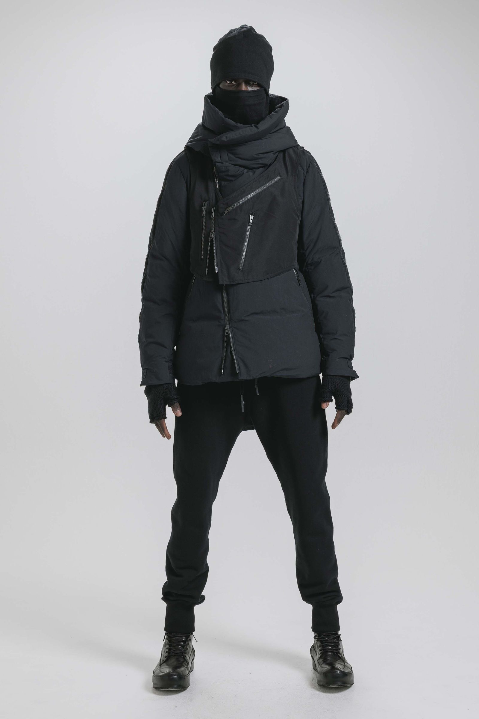 Multi Zip Down Parka Jacket (with Vest)"Black" / マルチジップダウンパーカージャケット(ベスト付き)"ブラック"