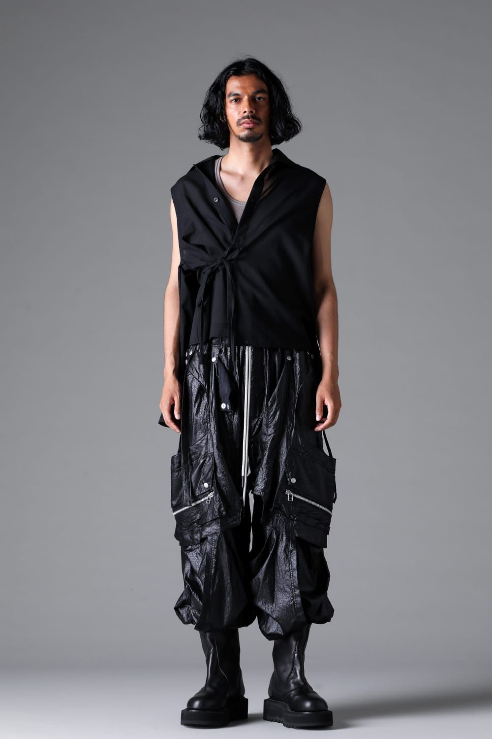 《2026SS先行予約》Parachute Cargo Wide Pants"Black" / パラシュートカーゴワイドパンツ"ブラック"