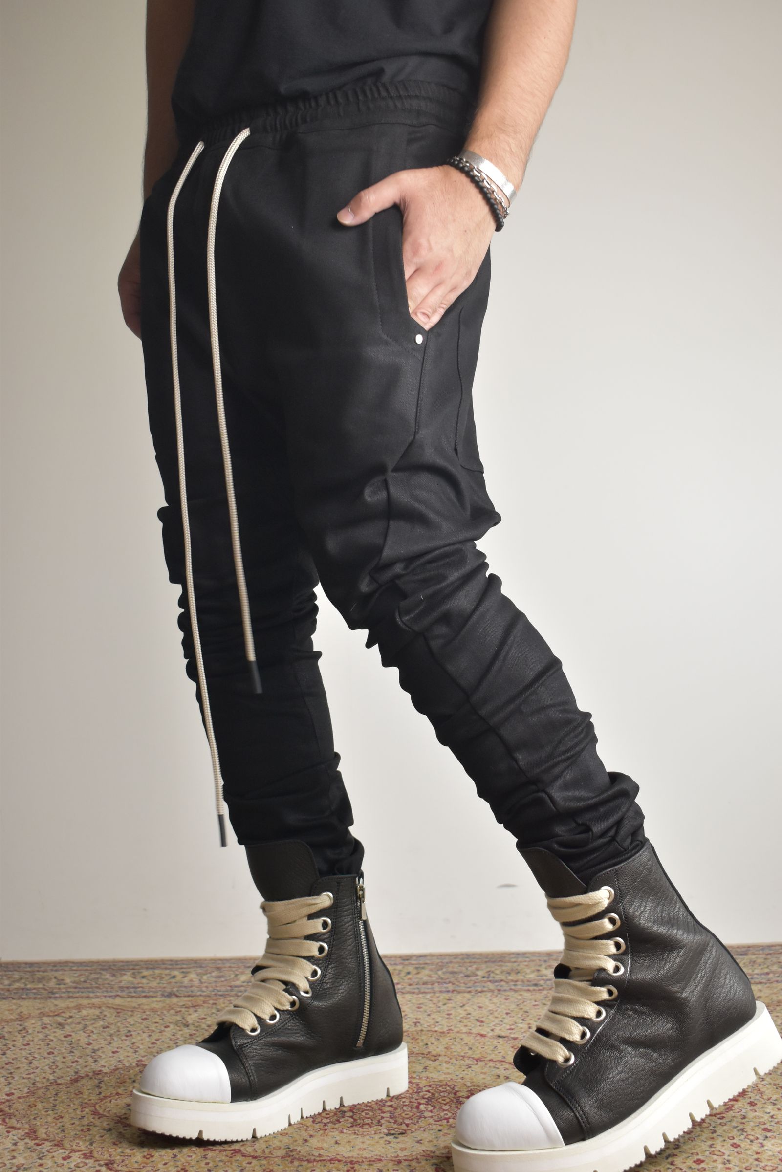 Bonding  Sarouel Skinny Denim"Black" / ボンディングサルエルスキニーデニム"ブラック"