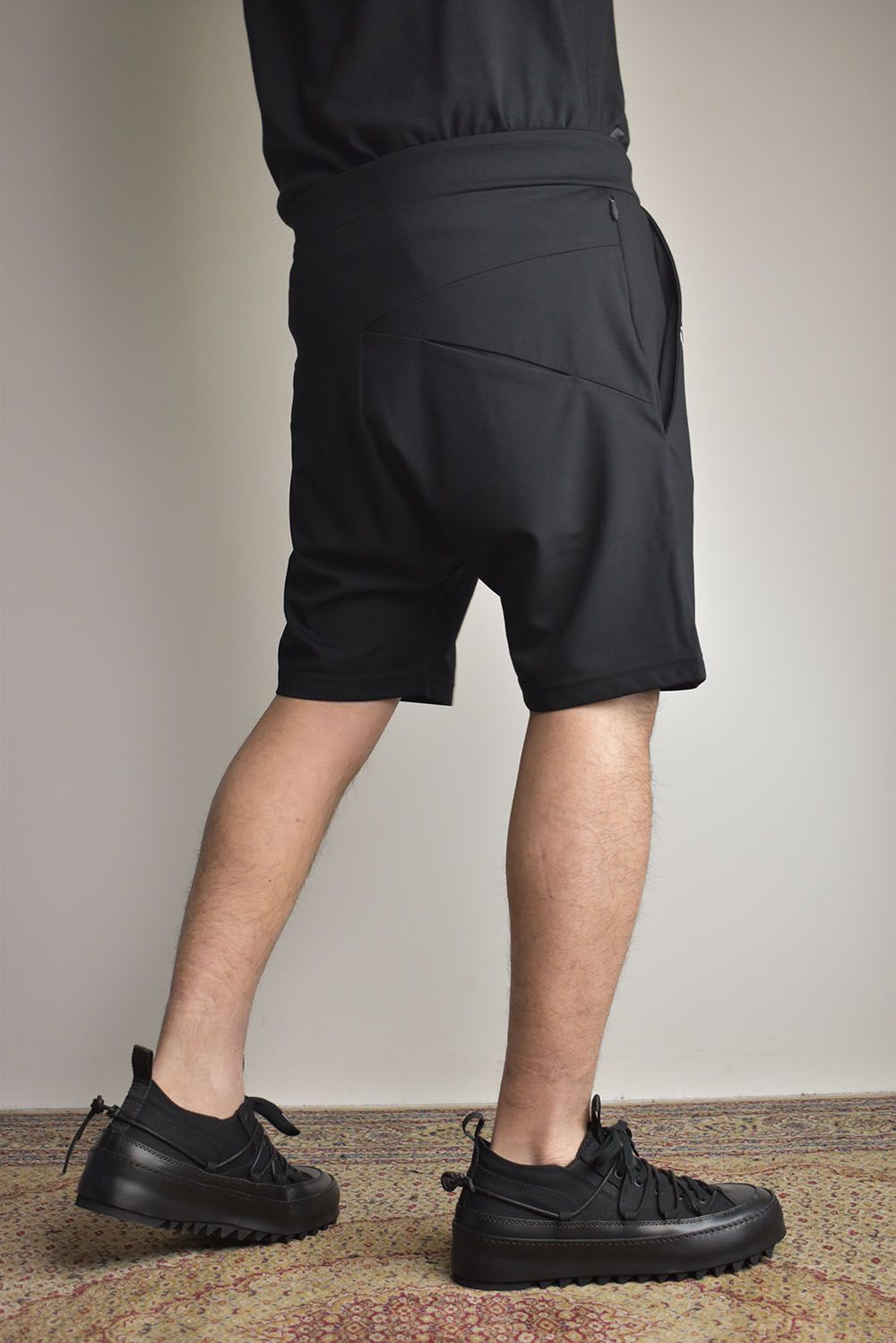Light Sarrouel Half Pants"Black" / ライトサルエルハーフパンツ"ブラック"