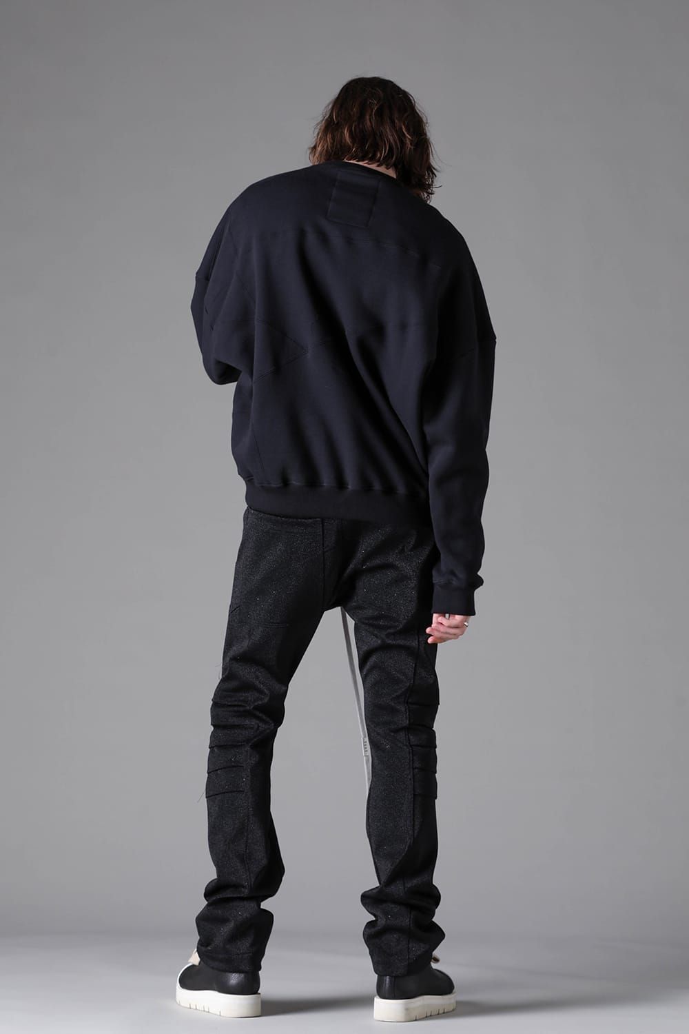 《2026AW先行予約》Panelled Over Size Pullover"Black / D.Grey" / パネルオーバーサイズプルオーバー"ブラック/ダークグレー"