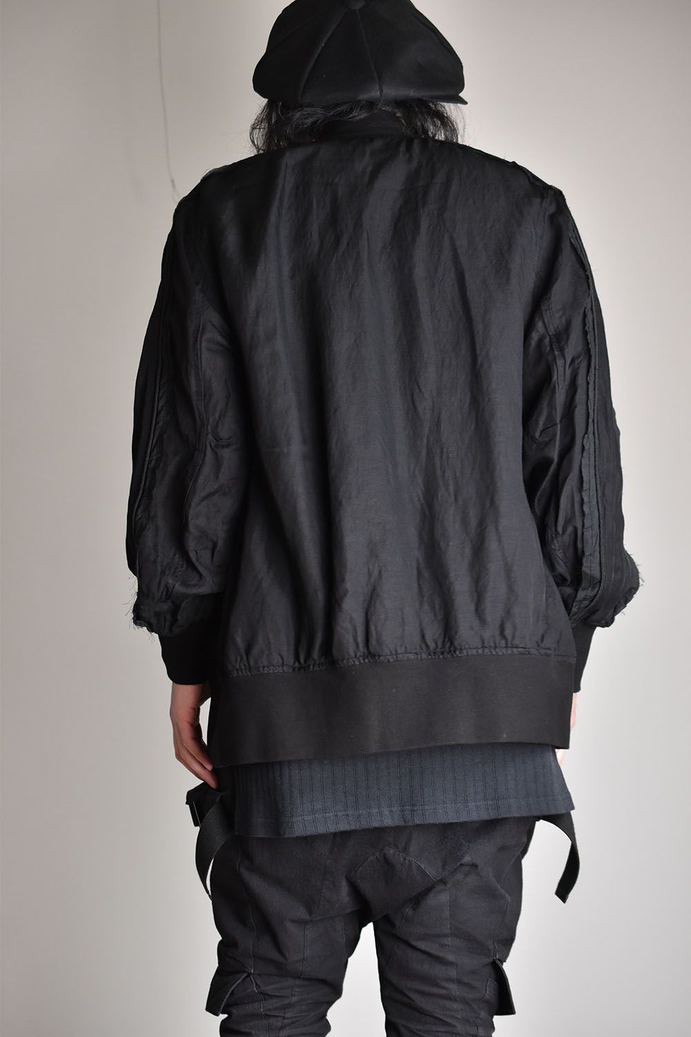 Garment Dyed Bomber Jacket"Black"/ガーメントダイボンバージャケット"ブラック"