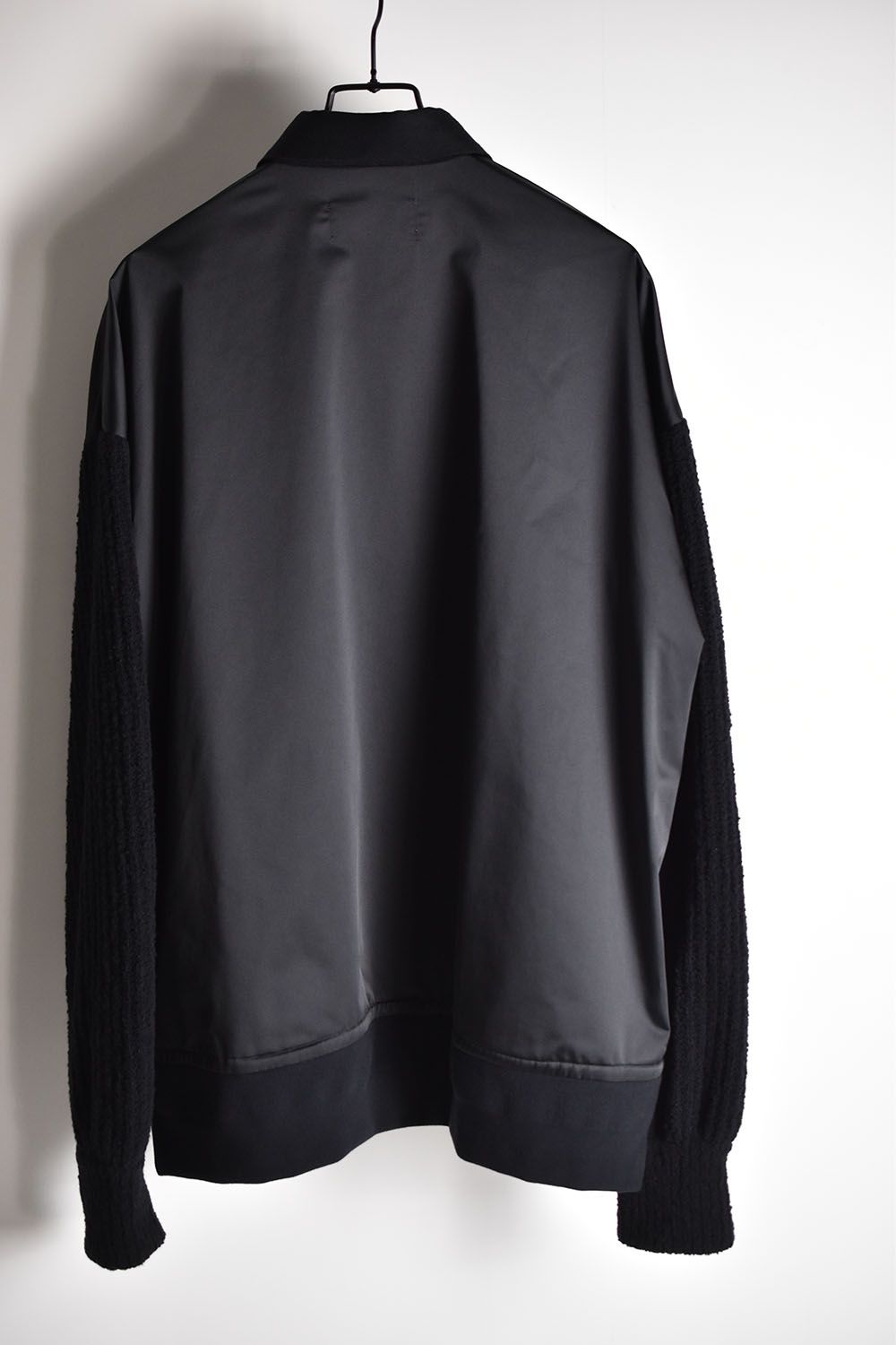 Knit Sleeve Shirts"Black"/ニットスリーブシャツ"ブラック"