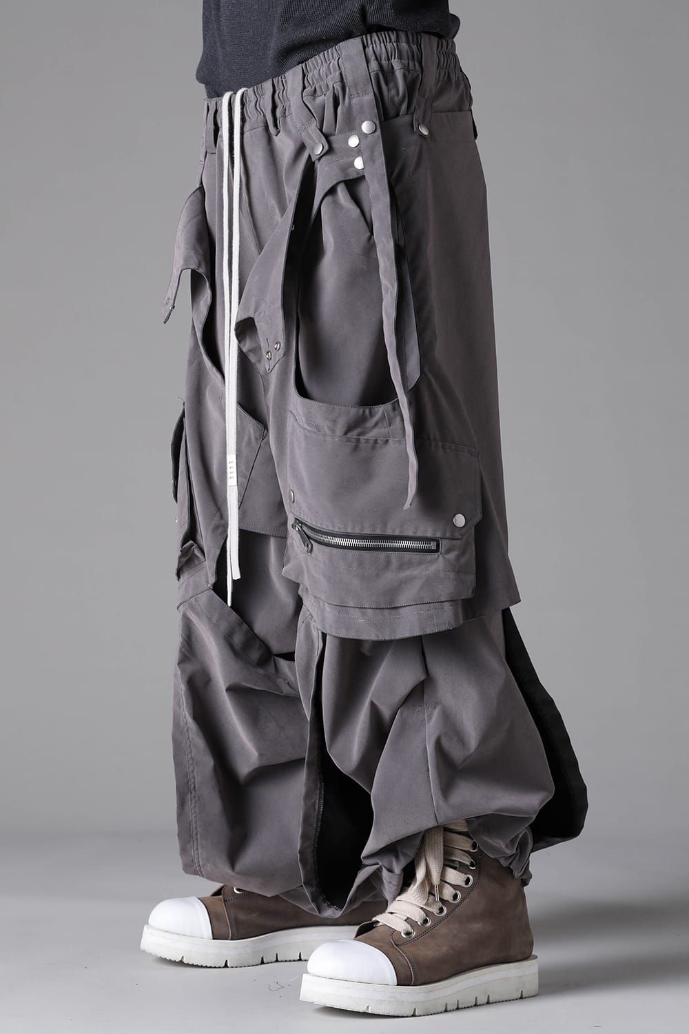 《2026AW先行予約》 Sarrouel Flare Pants"Black / Grey / Taupe " / サルエルフレアパンツ"ブラック/グレー/トープ"