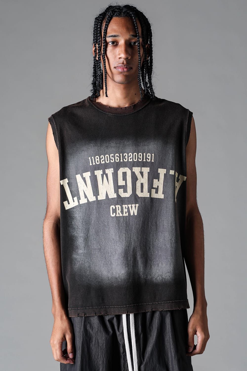 《2027SS先行予約》AFRGMNT Short Tank "Burnt Black / Ecru / Smoky Indigo / Ash Mint " / AFRGMNT ショートタンク"バーントブラック / エクリュ /スモーキーインディゴ /アッシュミント"