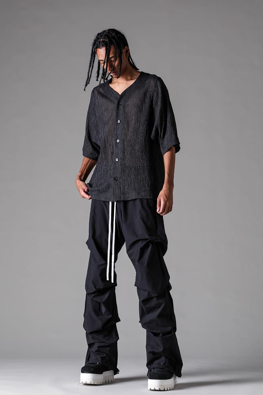 《2027SS先行予約》Over Sided KIMONO Base Ball Shirts"Black Stripe / White Stripe / Brown Stripe" / オーバーサイズキモノベースボールシャツ"ブラックストライプ / ホワイトストライプ /ブラウンストライプ"