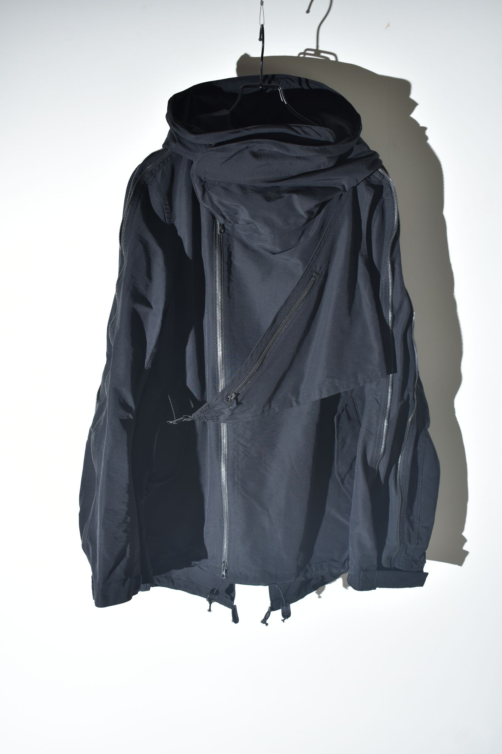 Multi Zip Short Mods Coat"Black" / マルチジップショートモッズコート"ブラック"