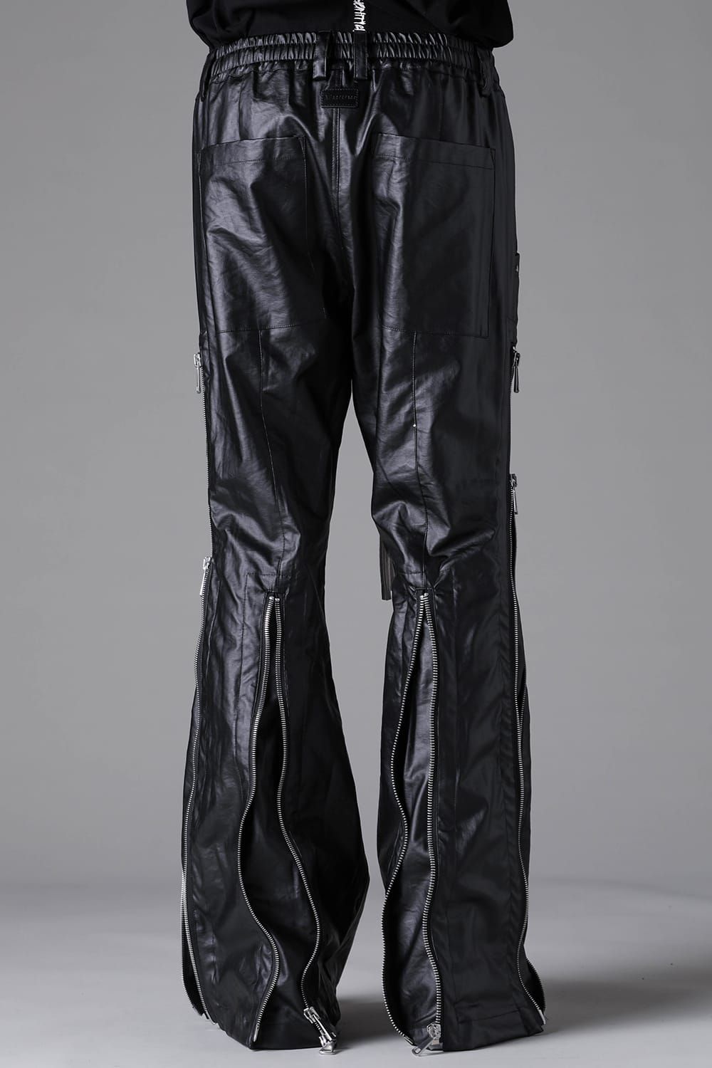 《2026AW先行予約》Zipped Fared Pants"Black" / ジップフレアパンツ"ブラック"