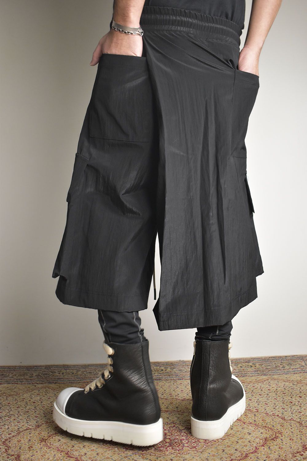 Skirt Shorts"Black / Cream" /スカートショーツ"ブラック/クリーム"