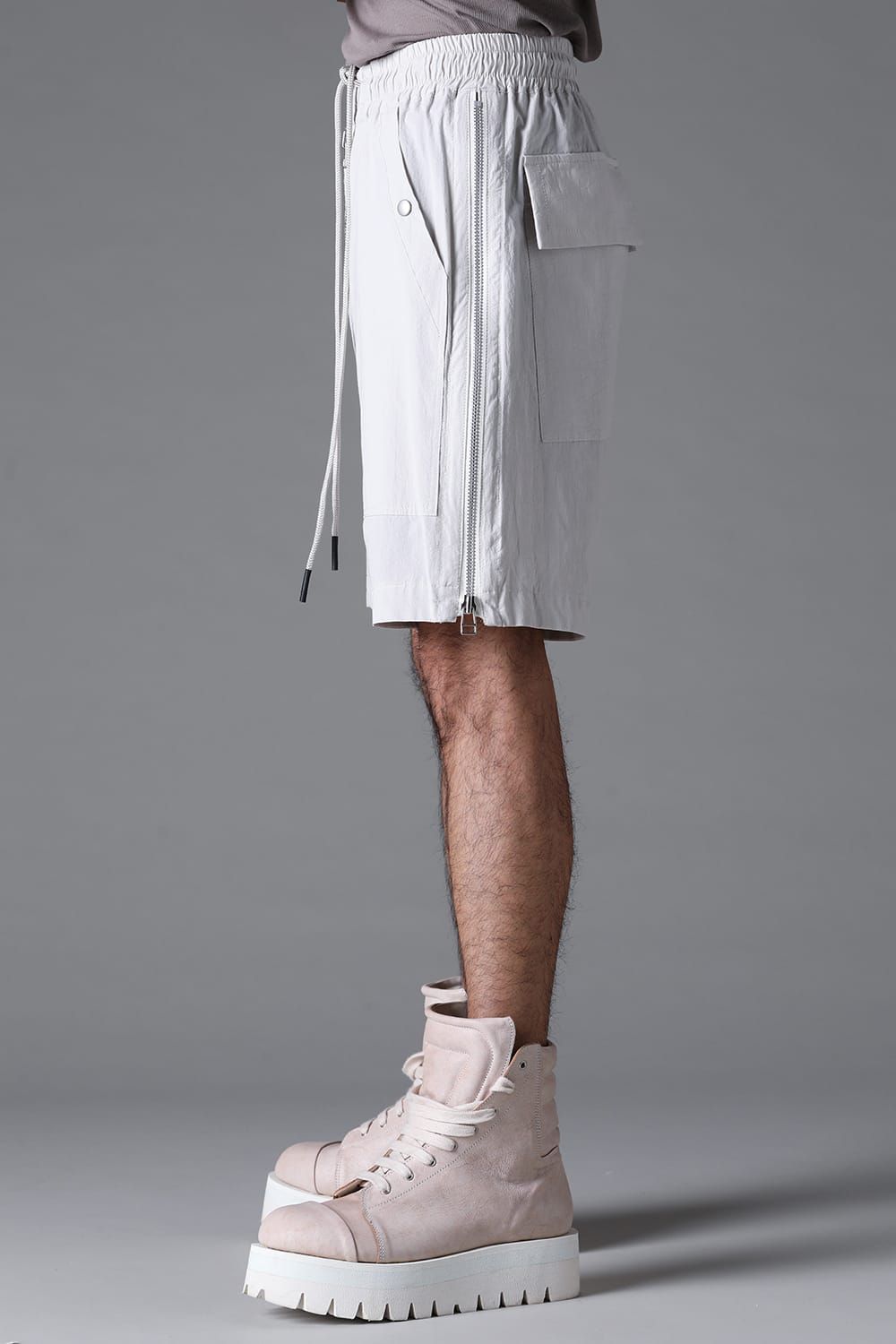 《2026SS先行予約》Side Zip Shorts"Black / White /Stone" / サイドジップショーツ"ブラック/ホワイト/ストーン"
