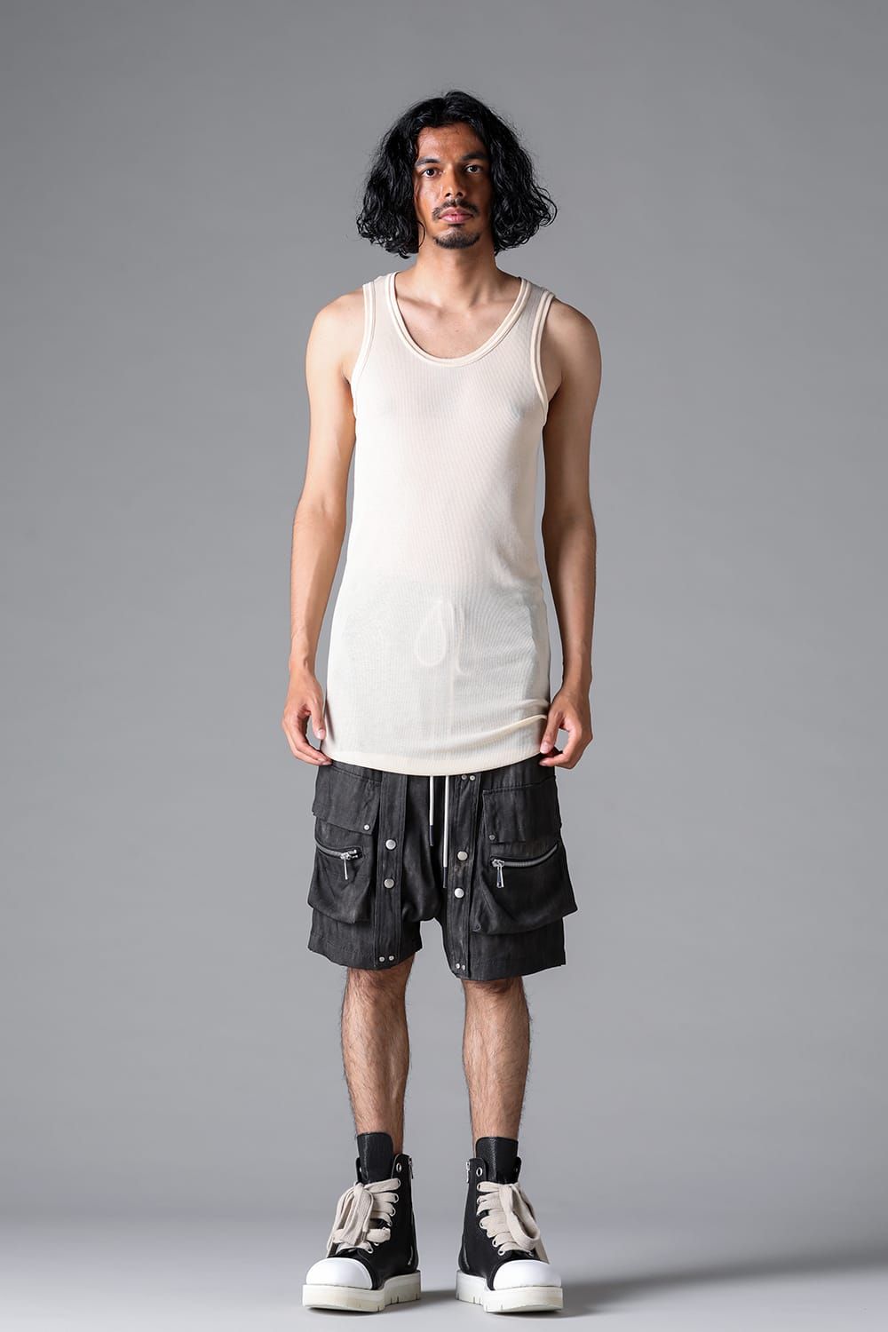 《2026SS先行予約》Rib Tank Top"Black / White / Stone / Greige / Sand" / リブタンクトップ"ブラック/ホワイト/ストーン/グレージュ/サンド"