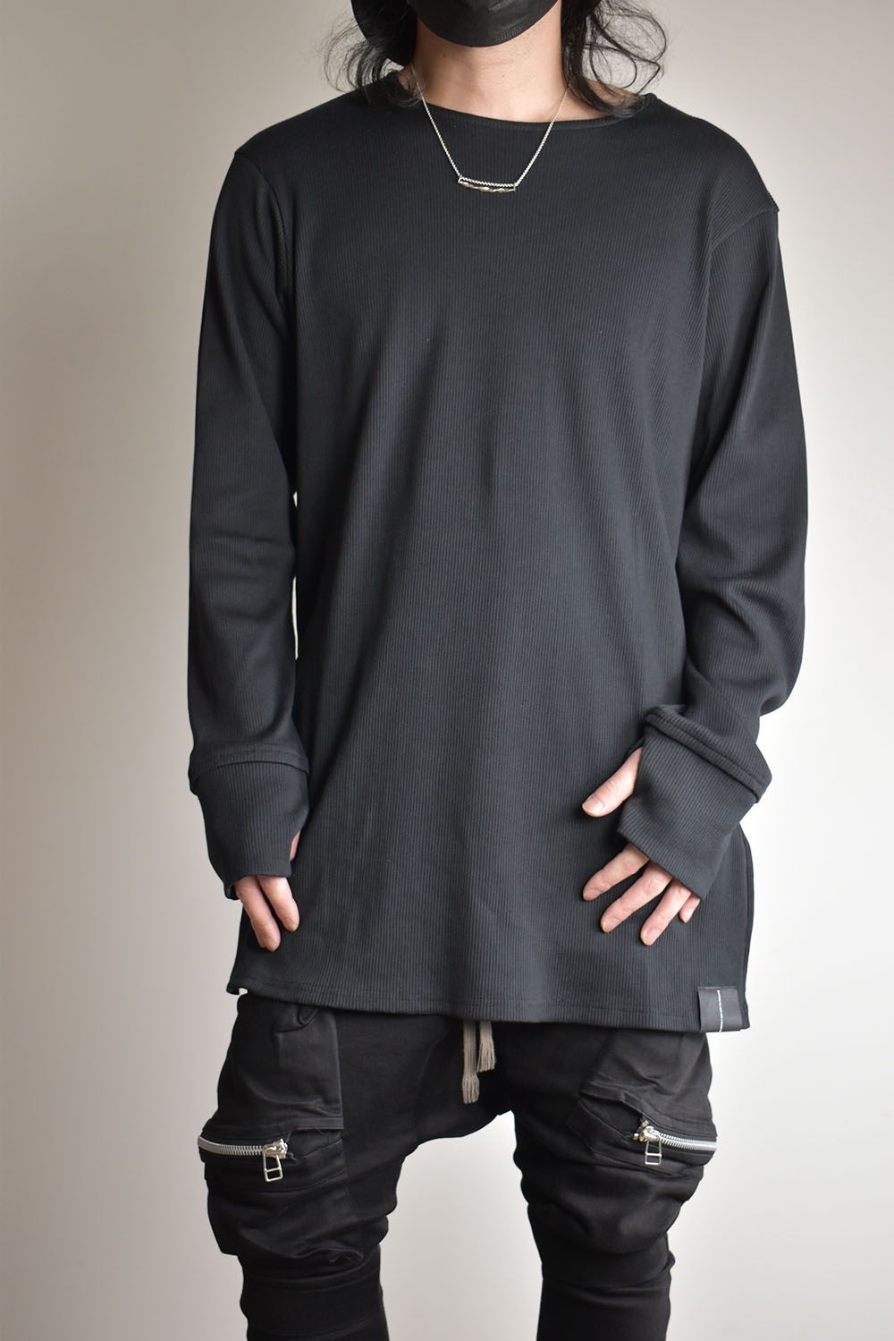 Base Layer Round Neck"Black"/ベースレイヤーラウンドネック"ブラック"