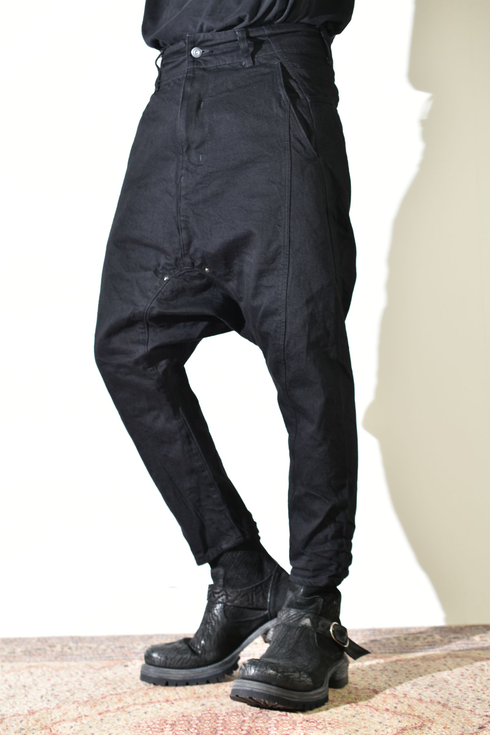 Sarrouel Denim Pants "Black" / サルエルデニムパンツ "ブラック"