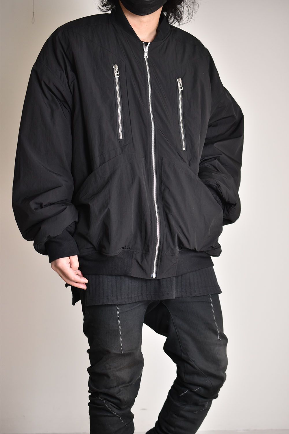 Reversible MA-1 Blouson"Black×Orenge"リバーシブルMA-1ブルゾン"ブラック×オレンジ"