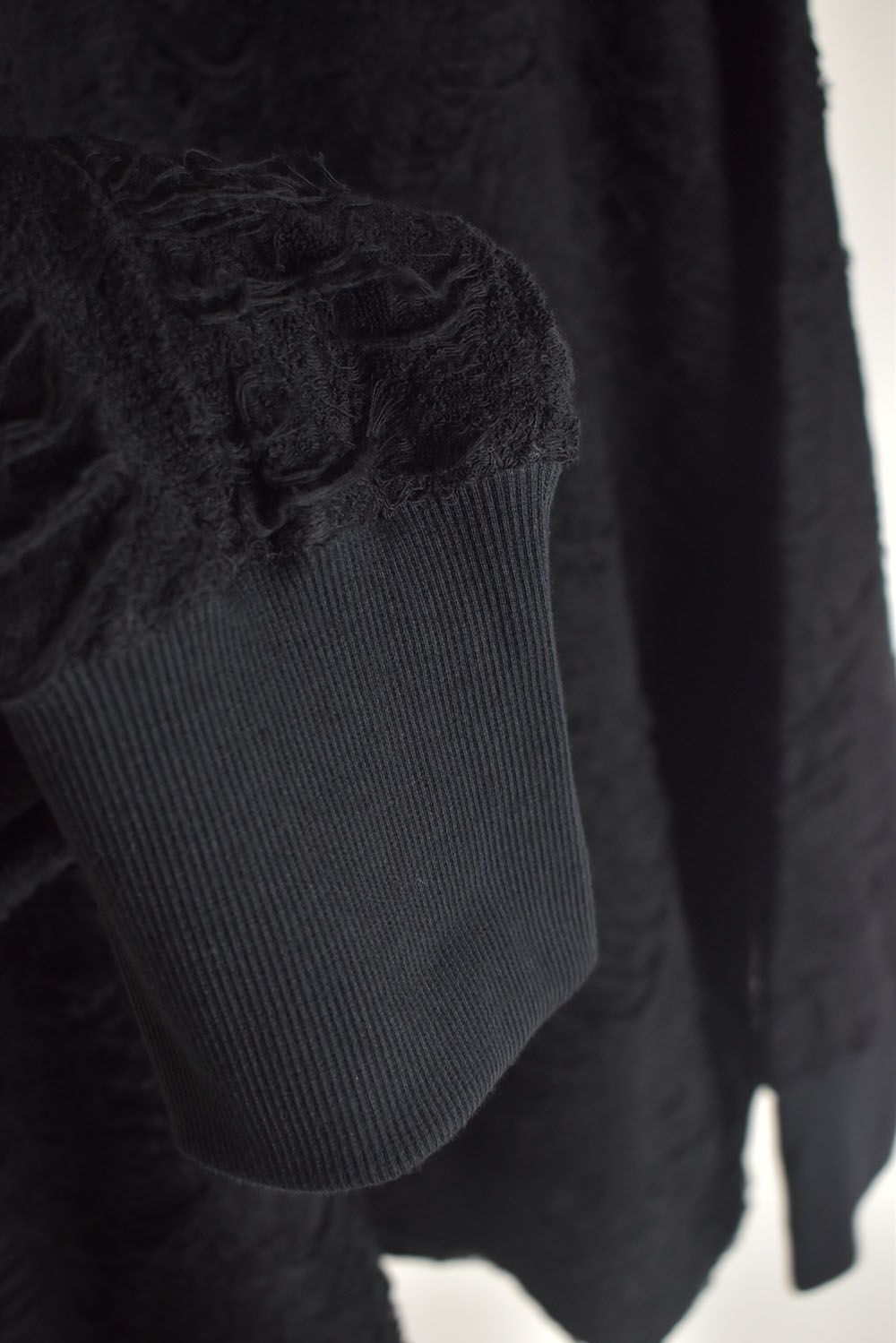 Damage Pile Dolman Top"Black" / ダメージパイル ドルマントップ"ブラック"