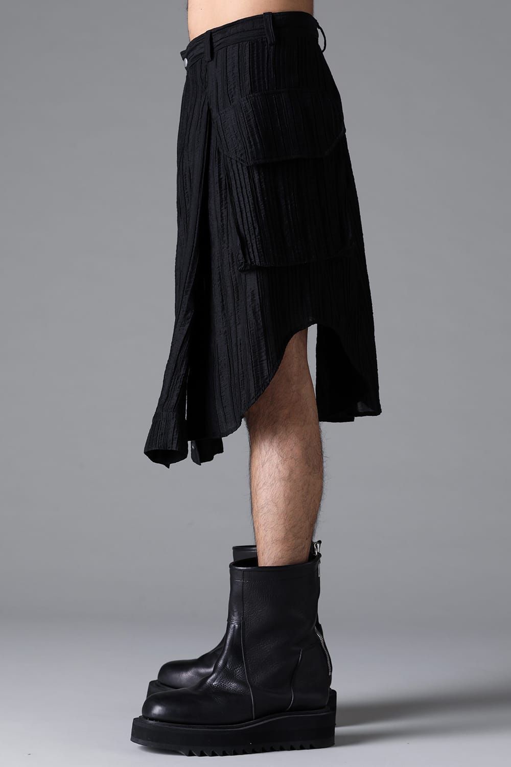 《2026SS先行予約》Sleeve Wrap Skirt"Black / Sand" /スリーブラップスカート"ブラック/サンド"