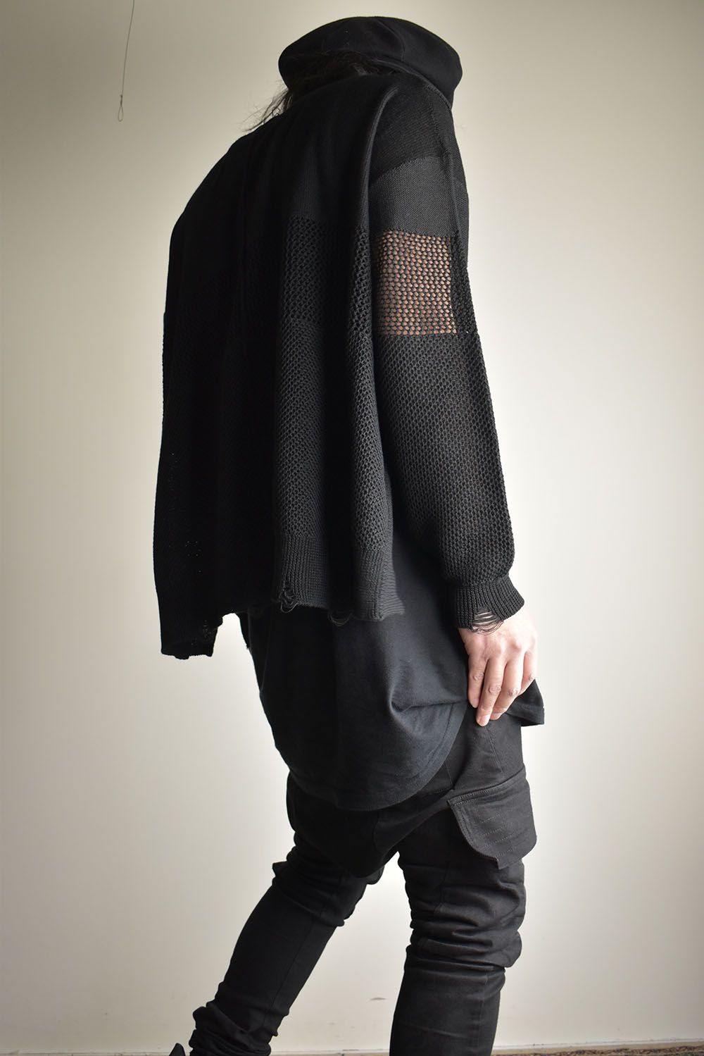 Crash Summer Knit"Black" / クラッシュサマーニット"ブラック"