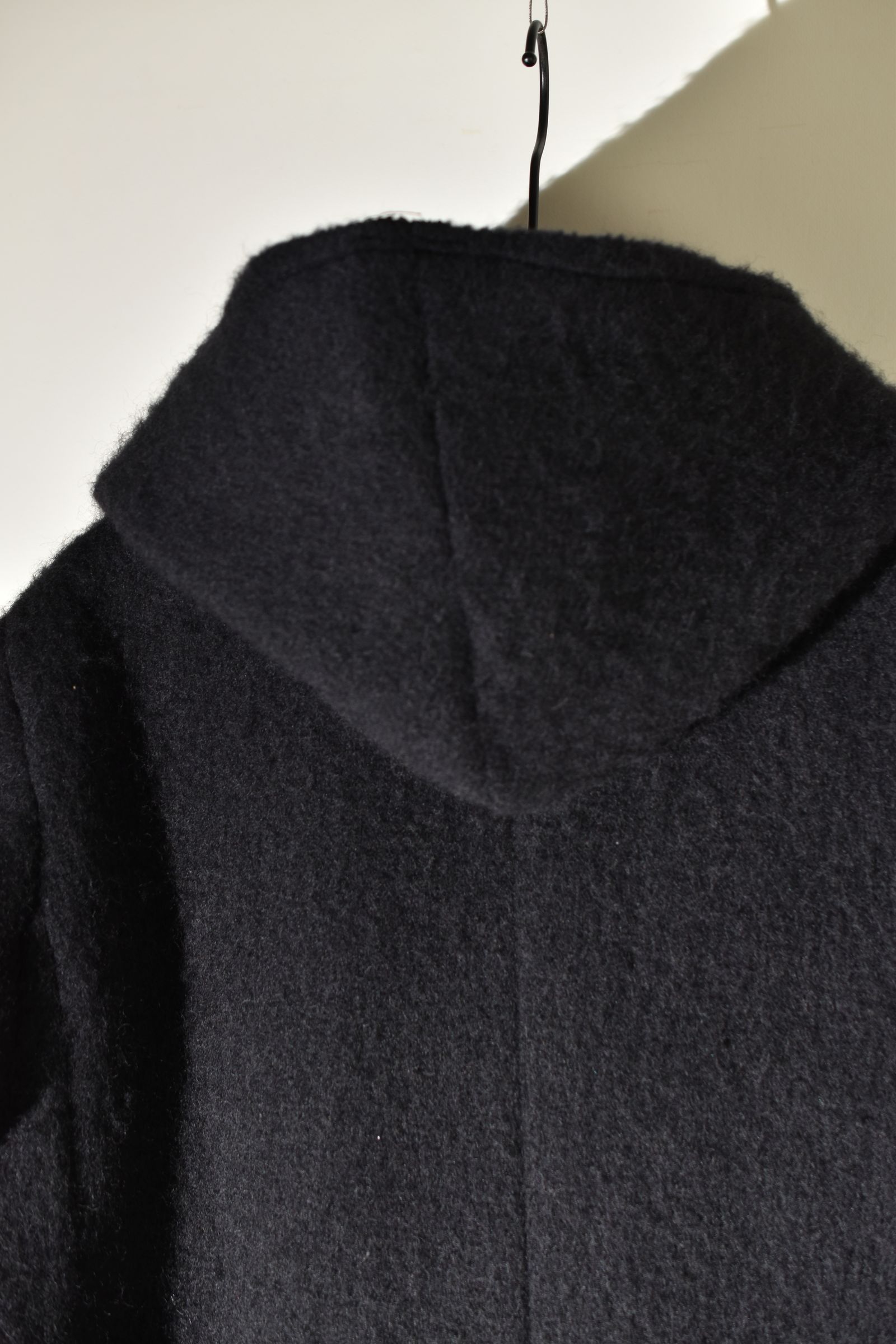 Shawl Collar Hoodie Coat "Black" / ショールカラーフーディコート"ブラック"