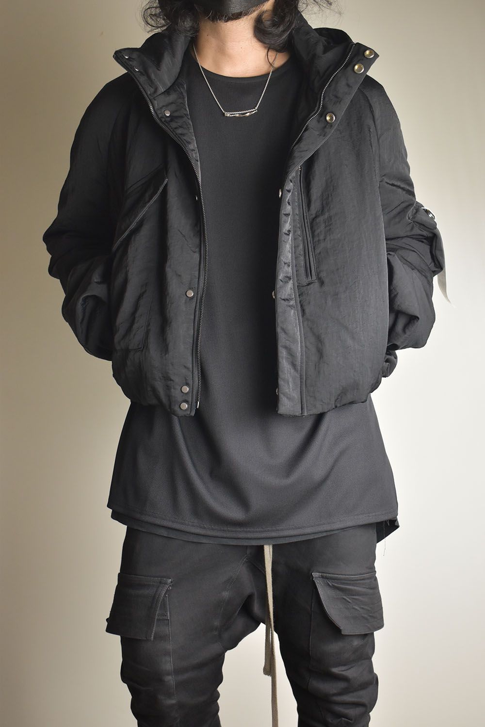 Padding Short Blouson"Black" / パディングショートブルゾン"ブラック"