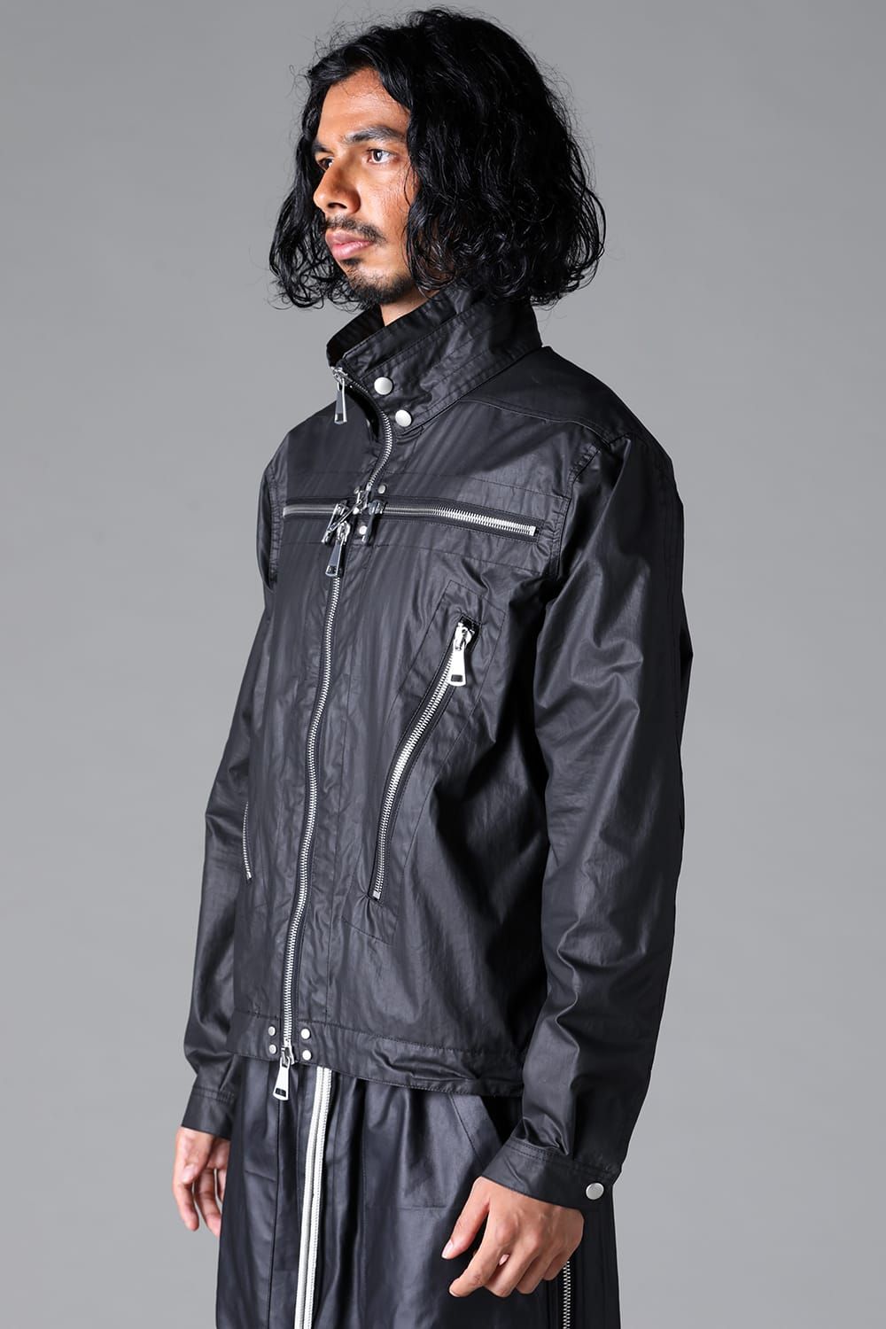 《2026SS先行予約》Coating Zip Blouson"Black" / コーティングジップブルゾン"ブラック"