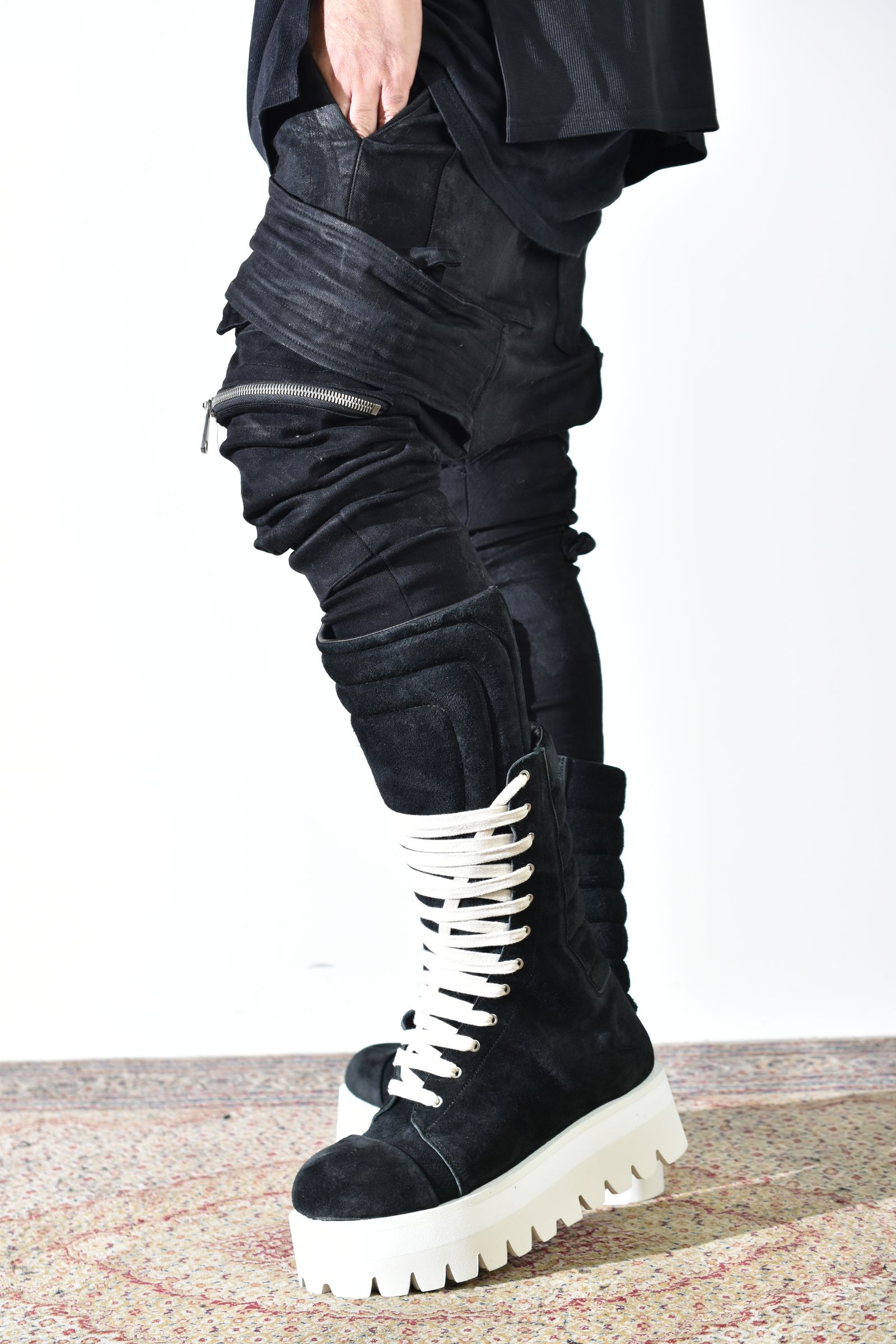 Torqe High Boots"Black × White" / トルクハイブーツ"ブラック×ホワイト"