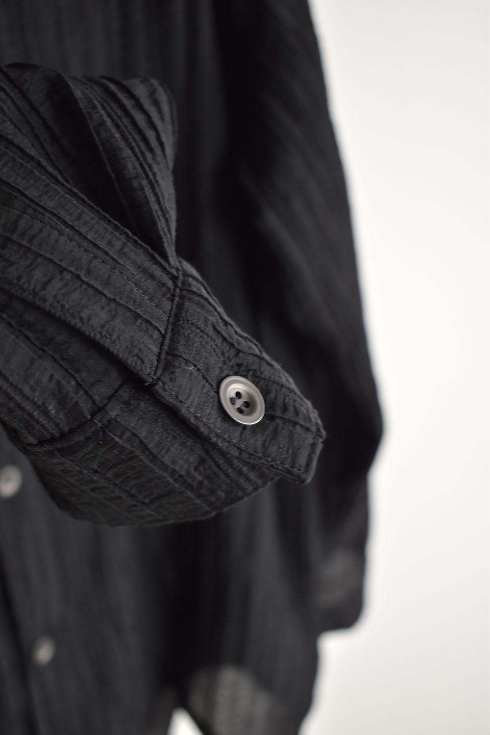 Sheer Yoryu Shirts"Black"/シアーシャツ"ブラック"