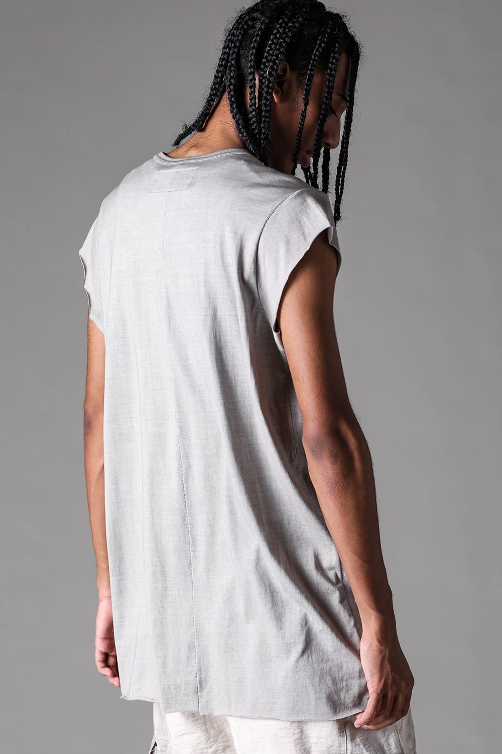 《2027SS先行予約》Sumi Dyed Lightweight French Terry Tank Top "L.Grey" / 墨染ミニ裏毛タンクトップ"ライトグレー"
