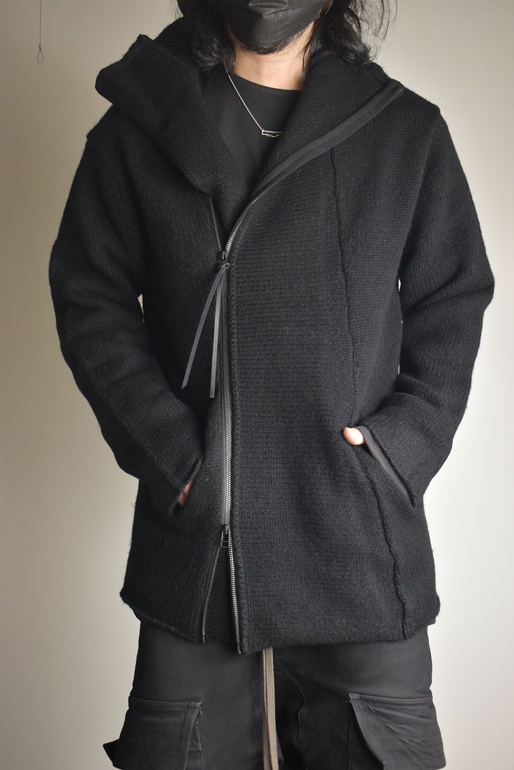 Riders Knit"Black" / ライダースニット"ブラック"