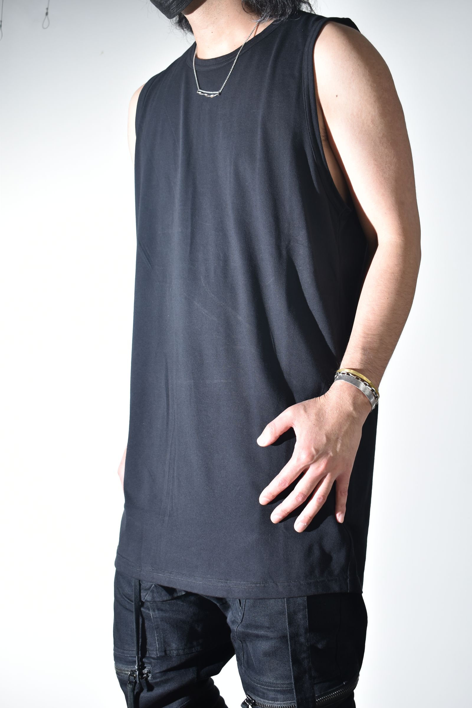 Long Tank Top"Black" / ロングタンクトップ"ブラック"