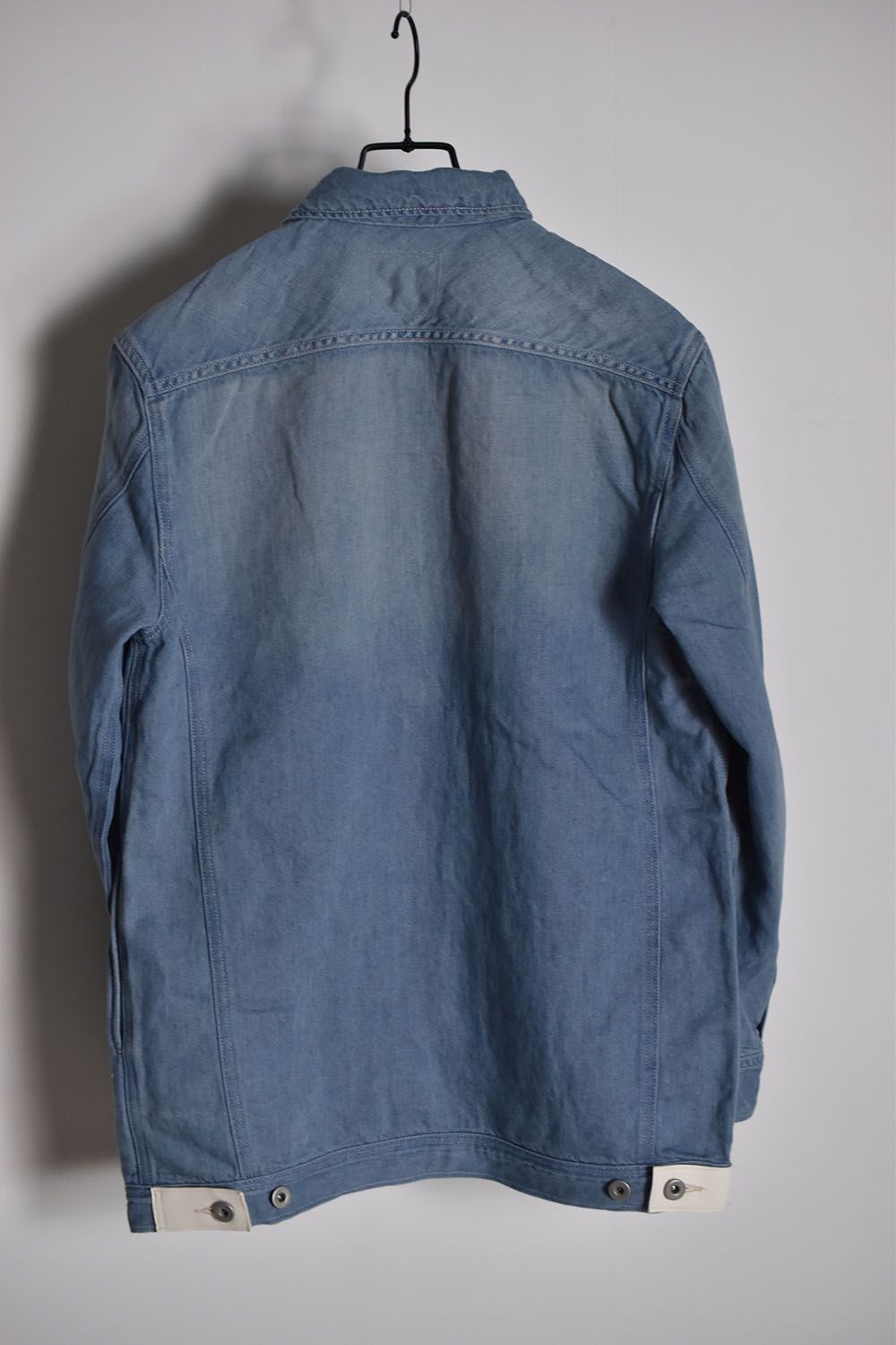 Cotton Linen Over Fitting G-Jacket"Indigo"/コットンリネンオーバーフィッティングGジャン"インディゴ"
