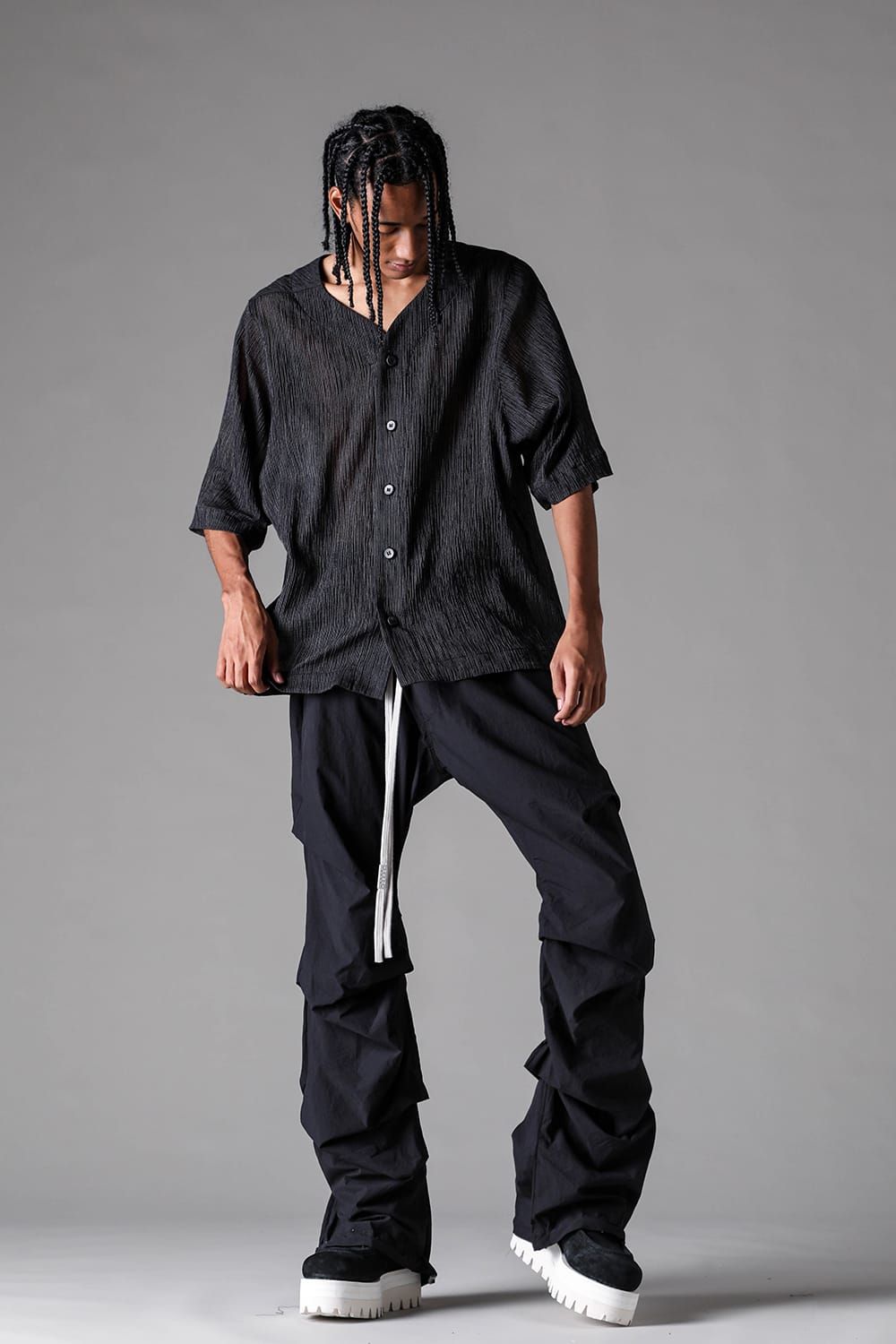 《2027SS先行予約》Over Sided KIMONO Base Ball Shirts"Black Stripe / White Stripe / Brown Stripe" / オーバーサイズキモノベースボールシャツ"ブラックストライプ / ホワイトストライプ /ブラウンストライプ"