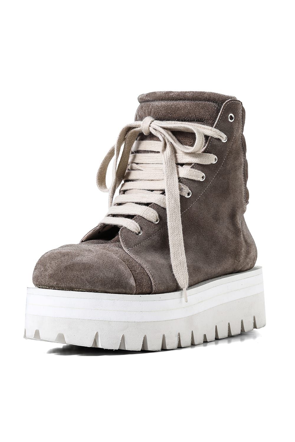 《2027SS先行予約分》 Fat Laces Leather Sneaker Boots "All Black / Black × White / Brown × White"  / ファットレースレザースニーカーブーツ"オールブラック / ブラック×ホワイト /ブラウン×ホワイト"