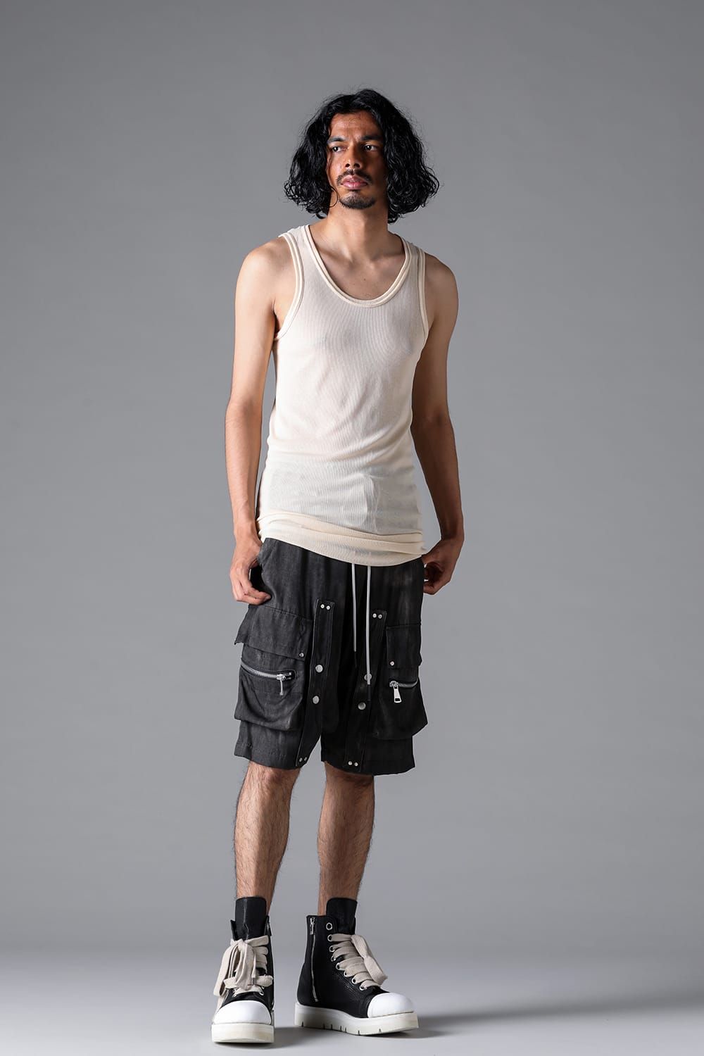 《2026SS先行予約》Rib Tank Top"Black / White / Stone / Greige / Sand" / リブタンクトップ"ブラック/ホワイト/ストーン/グレージュ/サンド"