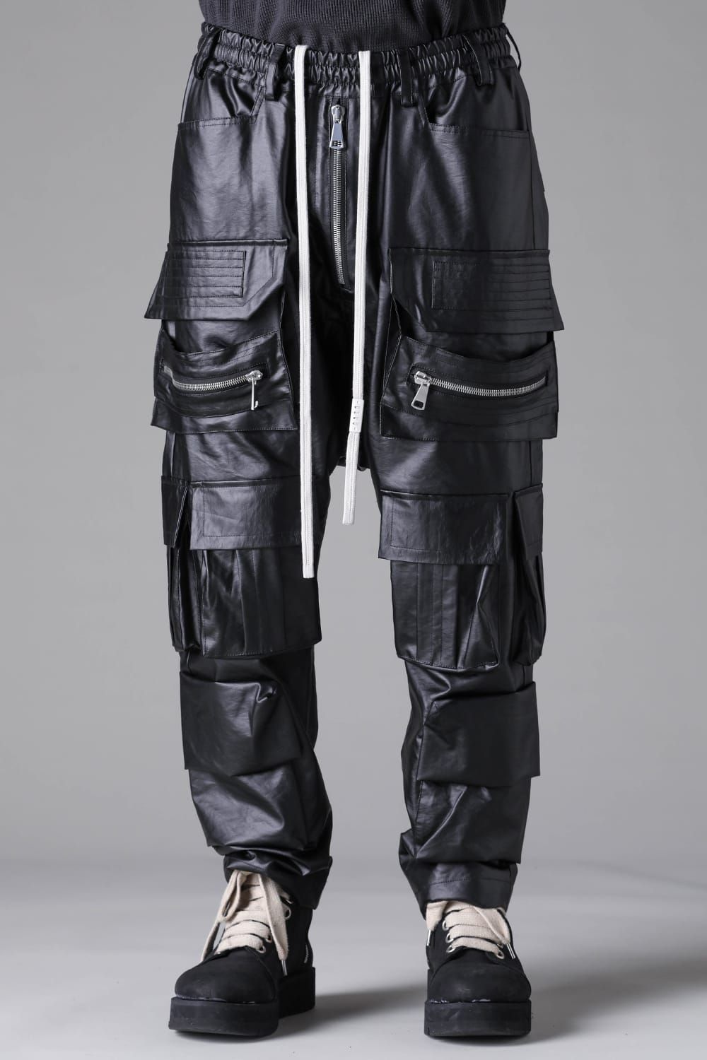 《2026AW先行予約》Cargo Sarrouel Easy Pants"Black" / カーゴサルエルイージーパンツ"ブラック"