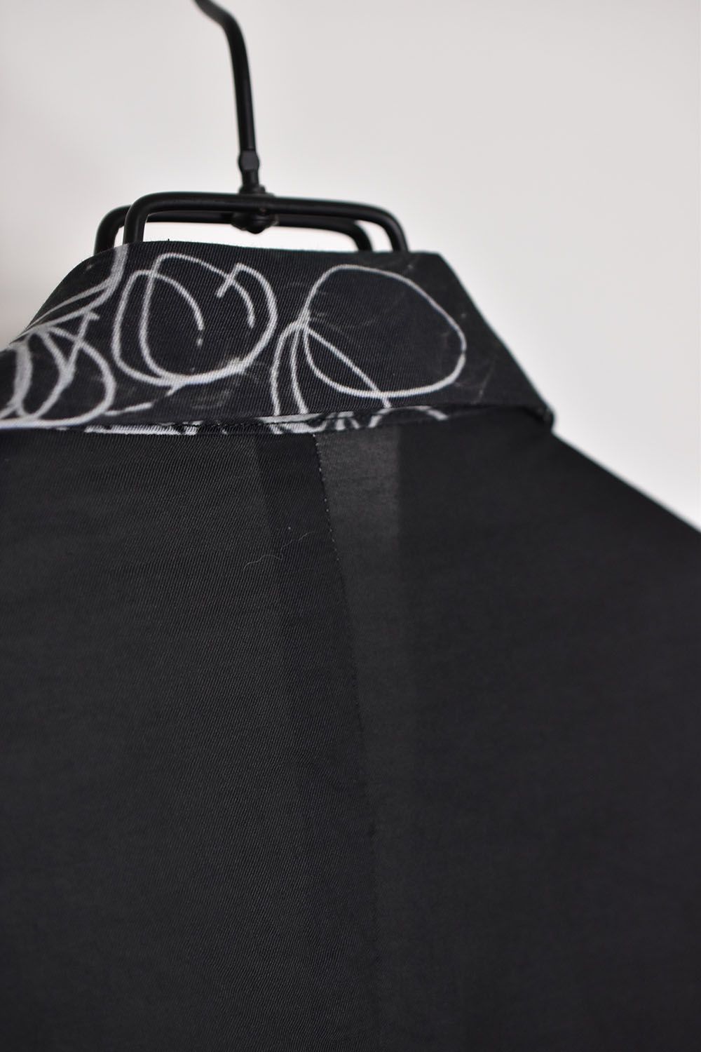 Ink Jet Print Oversized Jacket"Black"/インクジェットプリントオーバーサイズジャケット"ブラック"