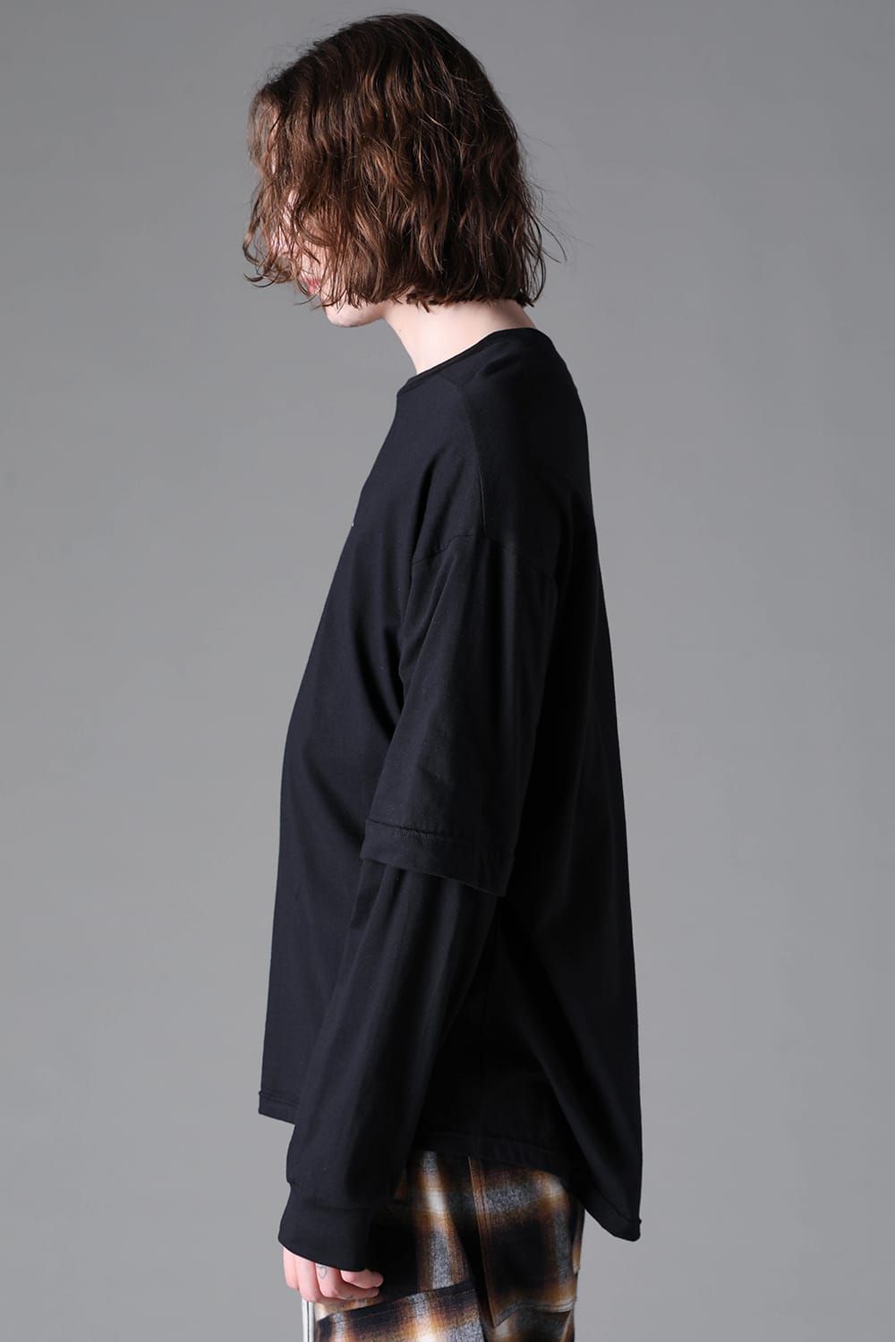 《2026AW先行予約》Printed Layerd Long Sleeve "Black / プリントレイヤードロングスリーブ"ブラック"