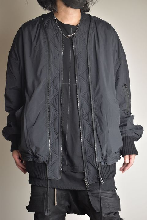 Over Sized Bomber Jacket"Black" / オーバーサイズボンバージャケット"ブラック"