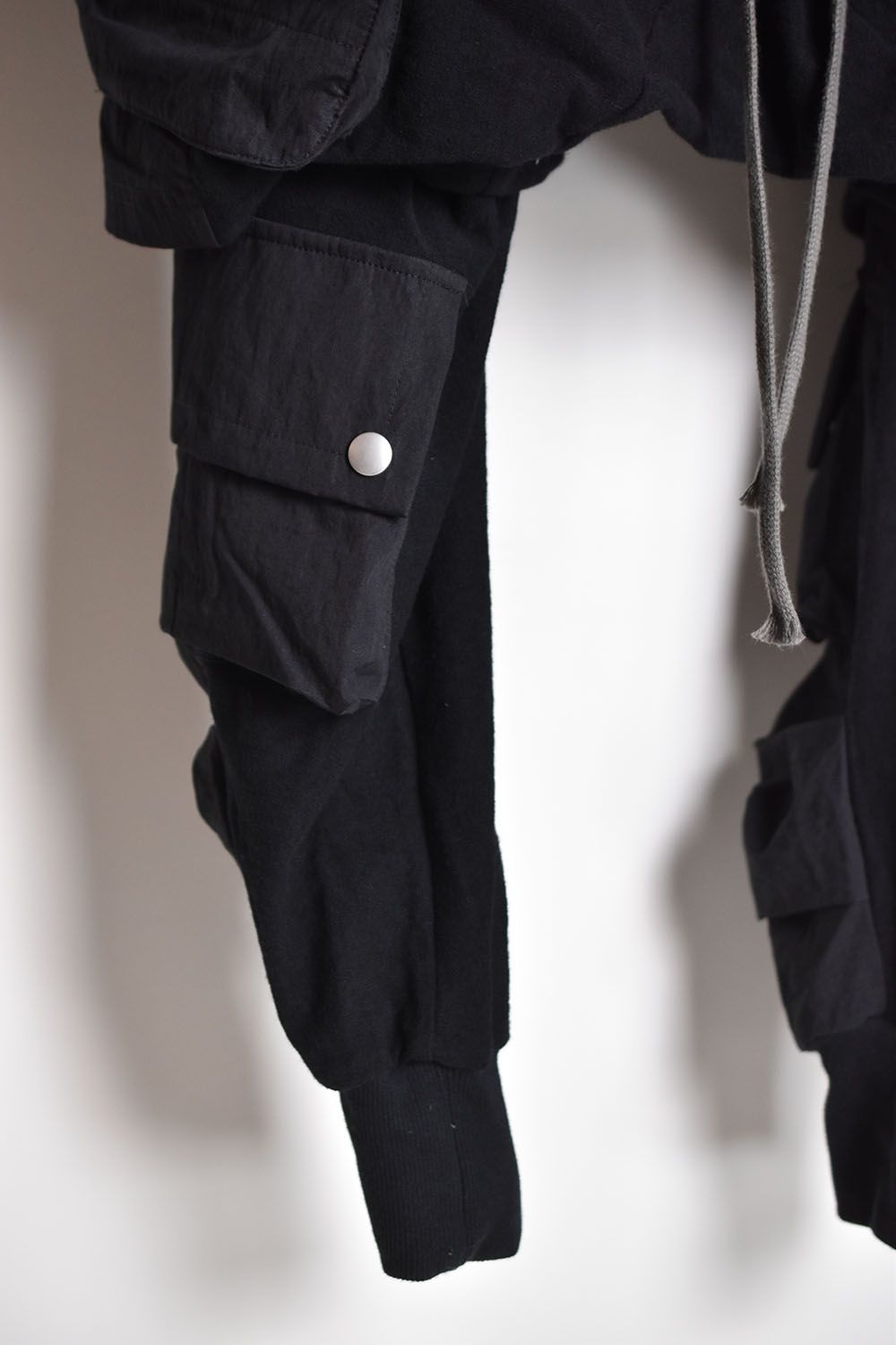 Cargo Layered Long Pants"Black"/カーゴレイヤードロングパンツ"ブラック"