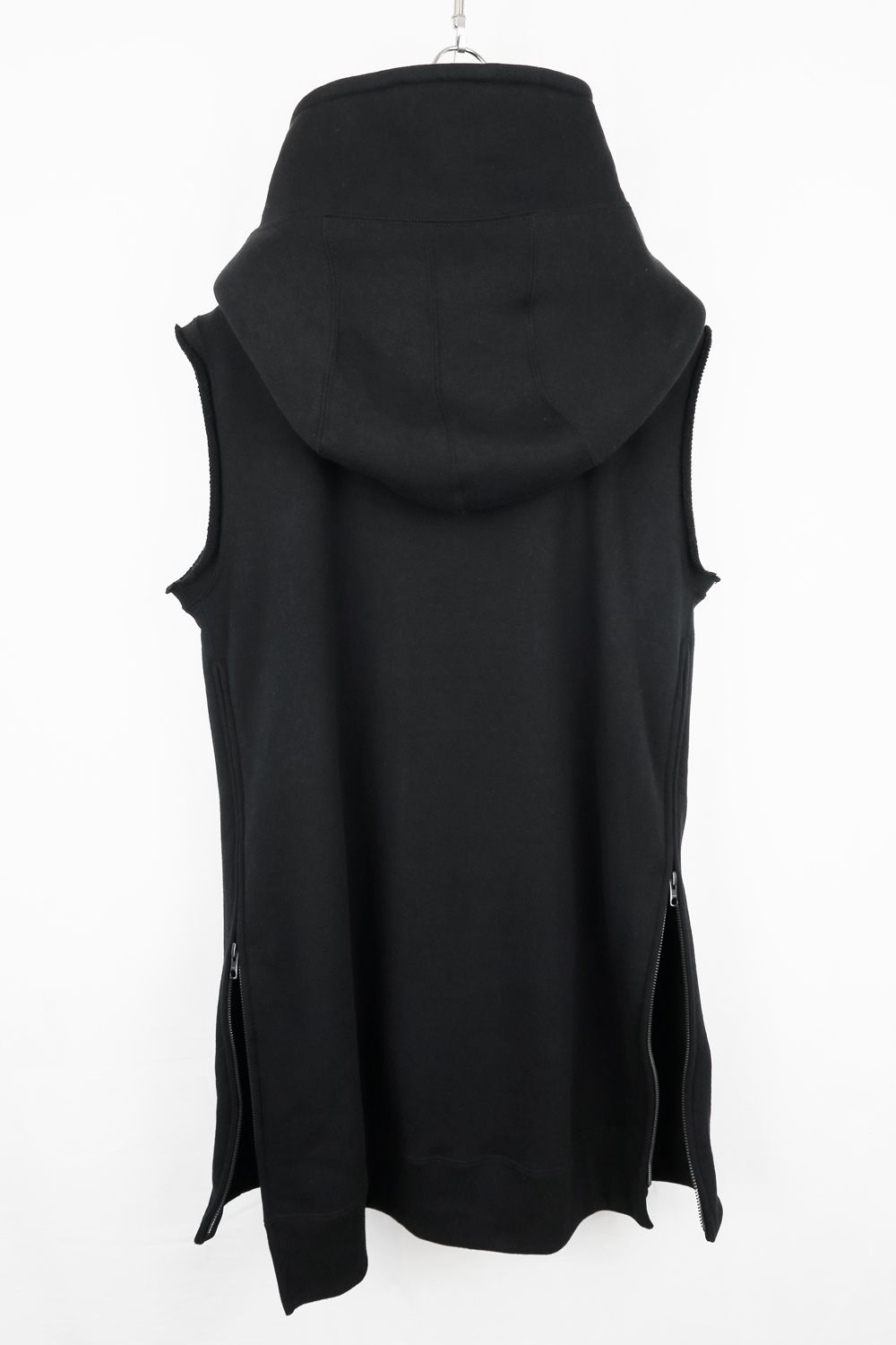 Over Sized Sleeve Less Hoodei"Black" /オーバーサイズスリーブレスフーディ"ブラック"
