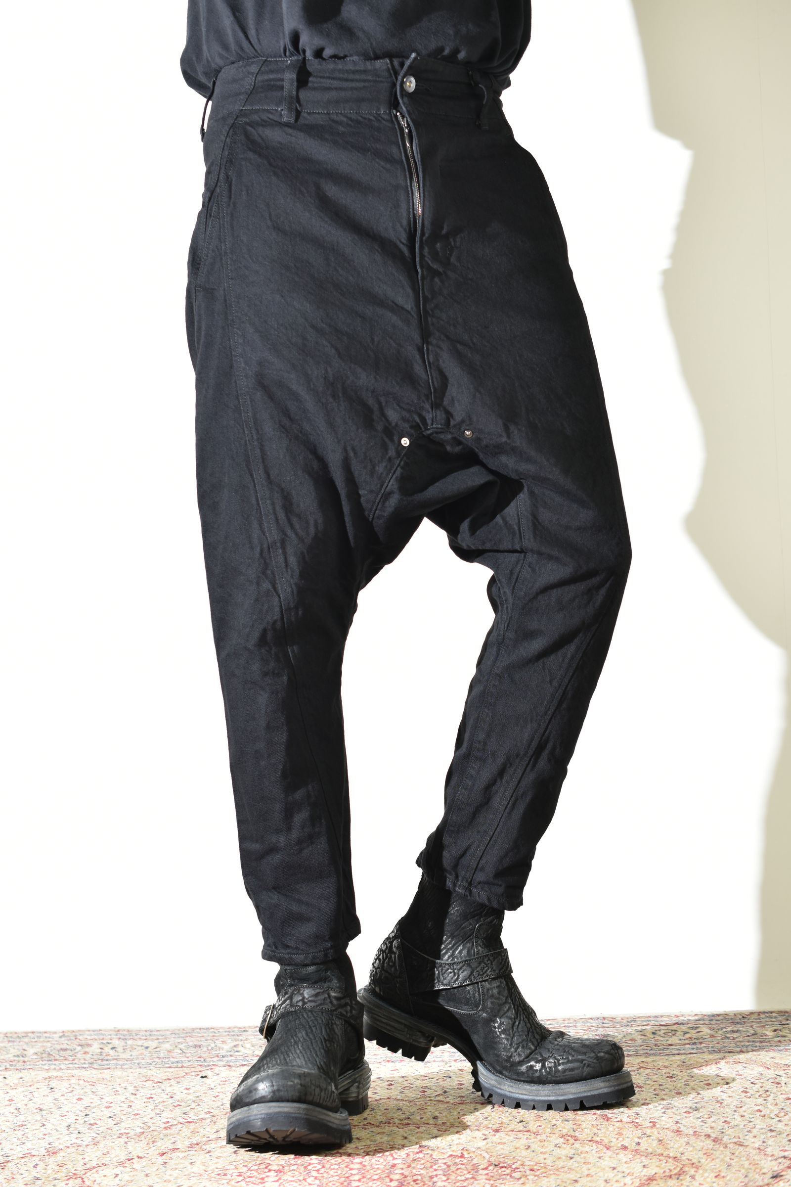 Sarrouel Denim Pants "Black" / サルエルデニムパンツ "ブラック"