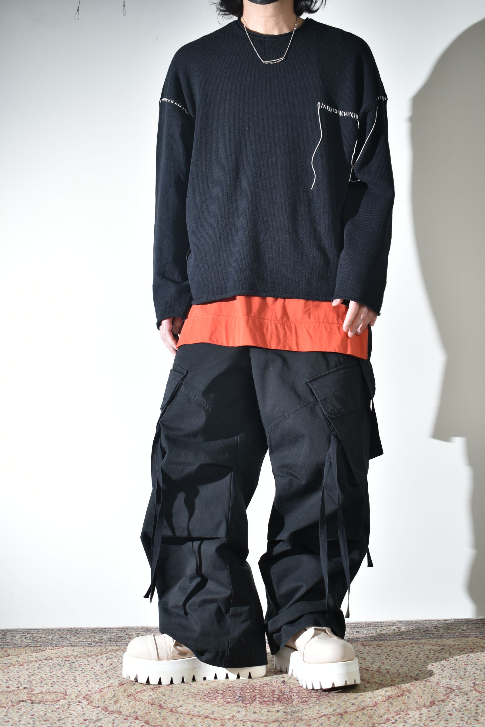 差し色とリラックスカジュアル