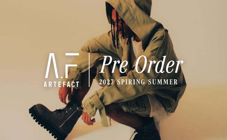 A.F artefact 2027SS先行予約、8/30迄受付中。