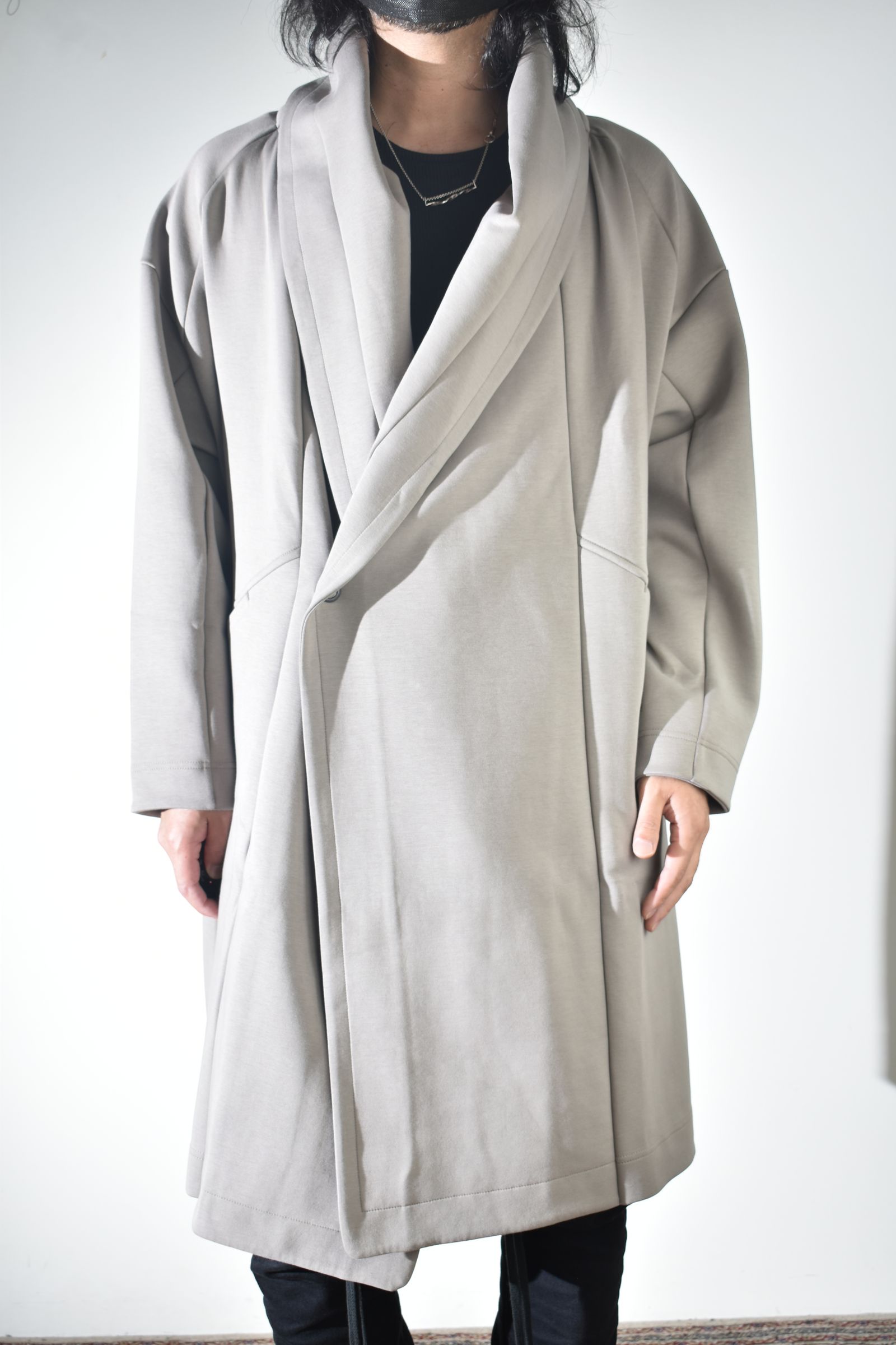 Rap Jersey Coat "Greige" / ラップジャージーコート"グレージュ"