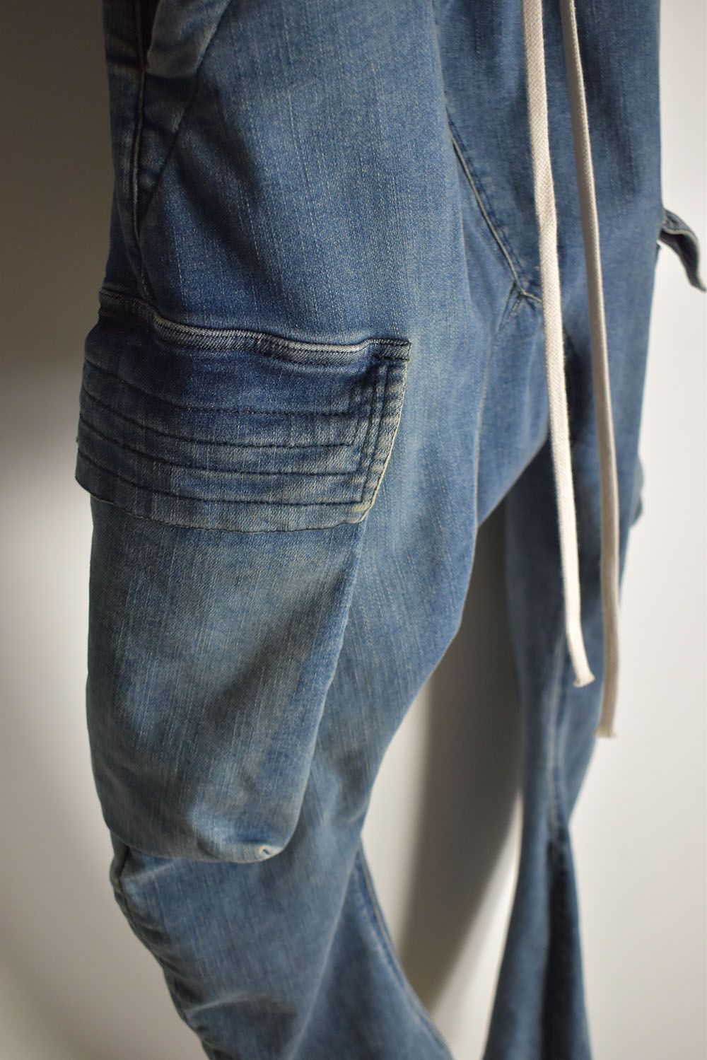 Vintage Denim Cargo Sarouel Skinny"Blue" / ヴィンテージデニムカーゴサルエルスキニー"ブルー"