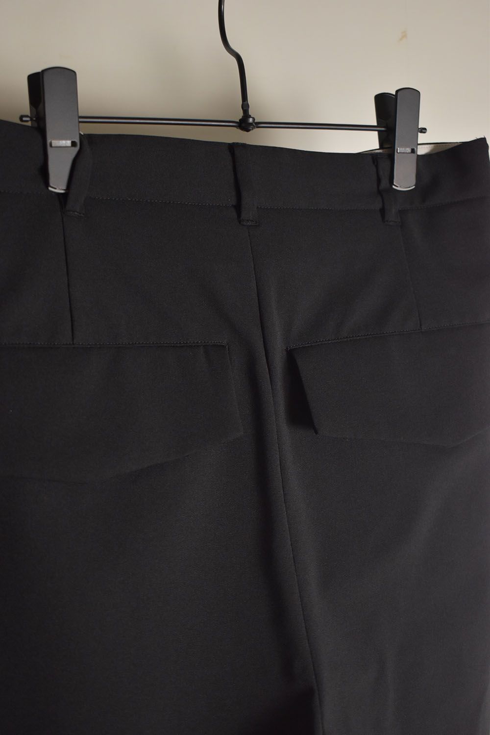 Shingle Flap Baggy Trousers "Black" / シンフラップバギートラウザー"ブラック"