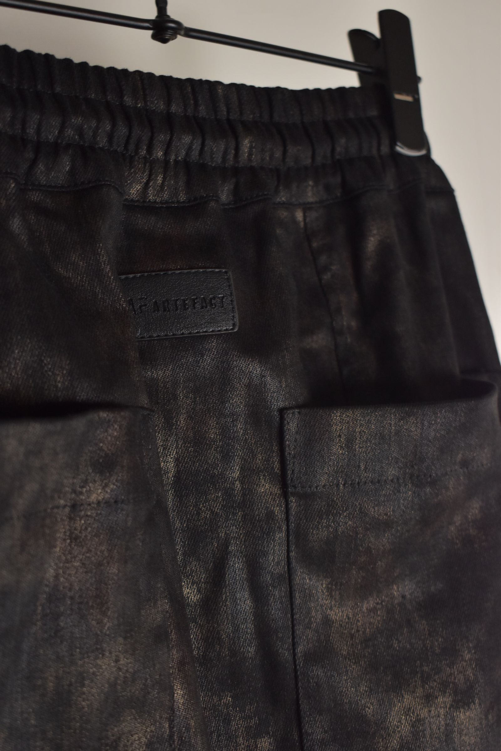 Metal Steam Camouflage Belt Cargo Jogger"Black × Brown" / メタルスチームカモフラージュ ベルトカーゴジョガー"ブラック×ブラウン"