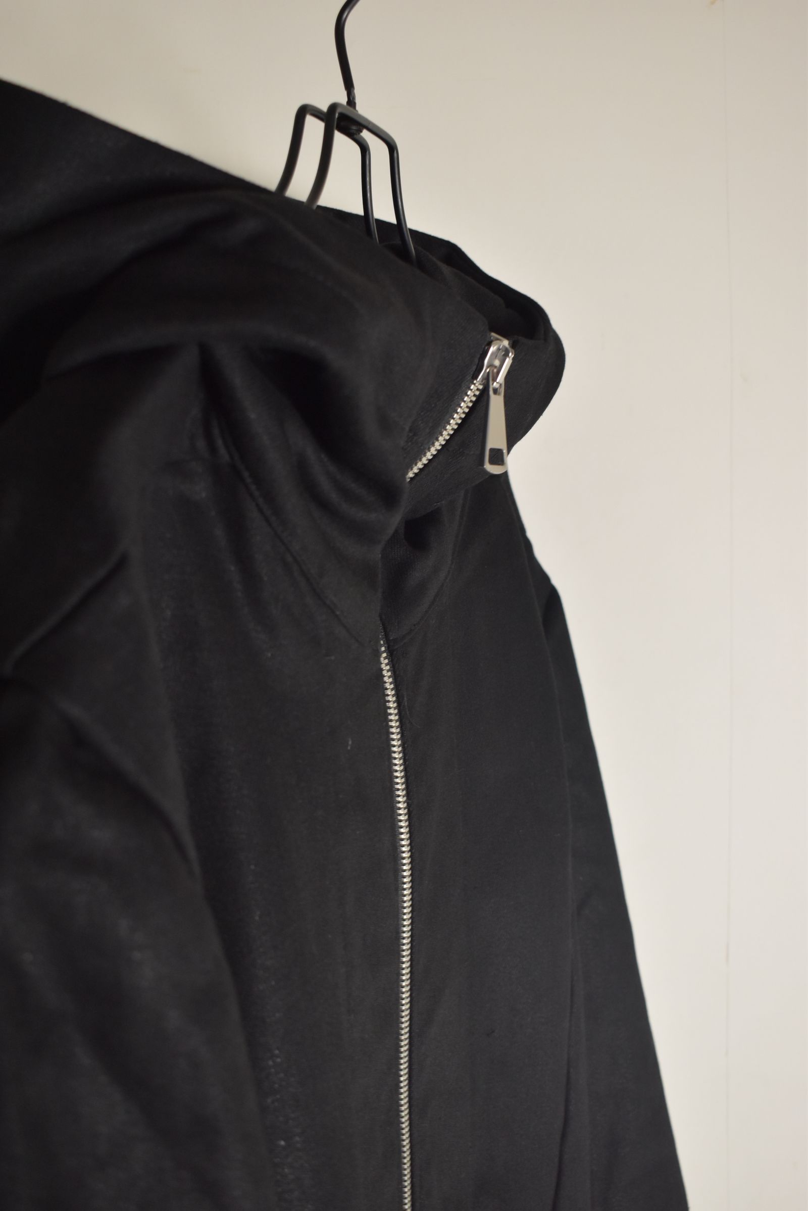 Bonding  Hoodie Denim Blouson"Black" / ボンディングフーデッドデニムブルゾン"ブラック"