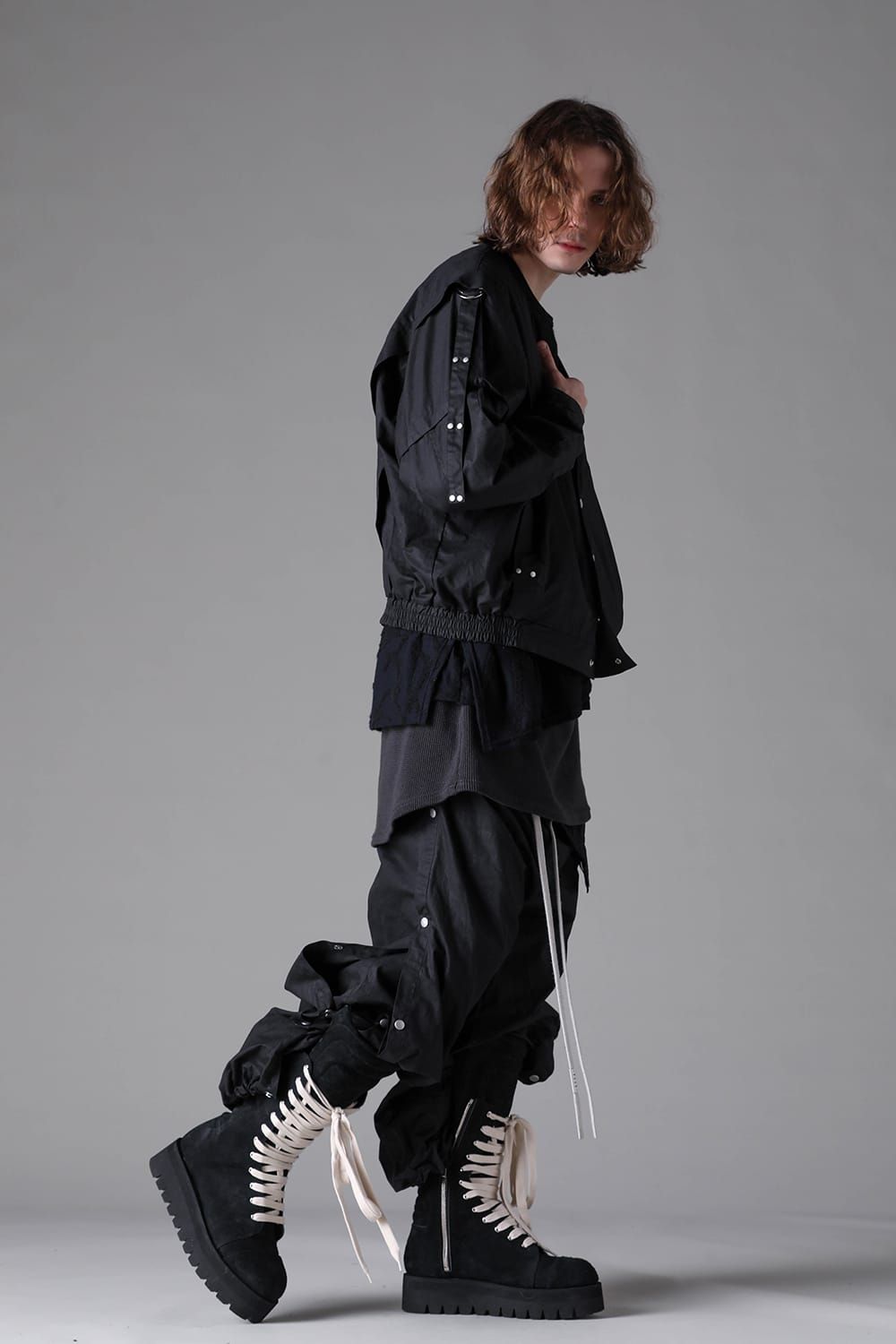 《2026AW先行予約》Collar Less Blouson"Black" / カラーレスブルゾン"ブラック"