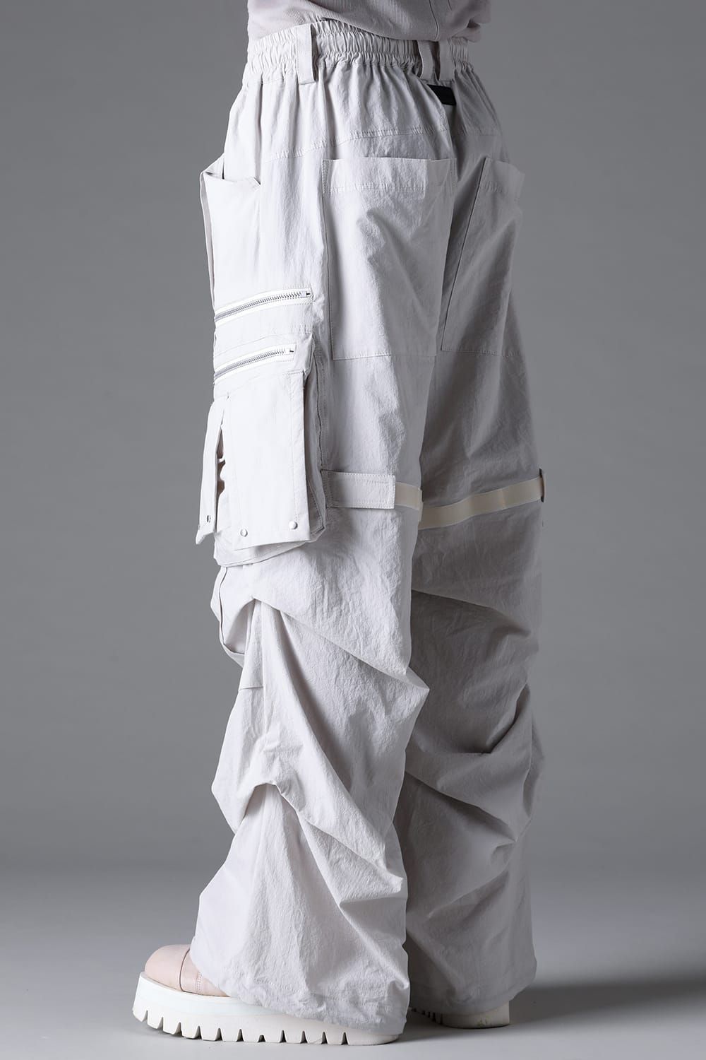 《2026SS先行予約》Cargo Tuck Wide Pants"Black / White /Stone" / カーゴタックワイドパンツ"ブラック/ホワイト/ストーン"